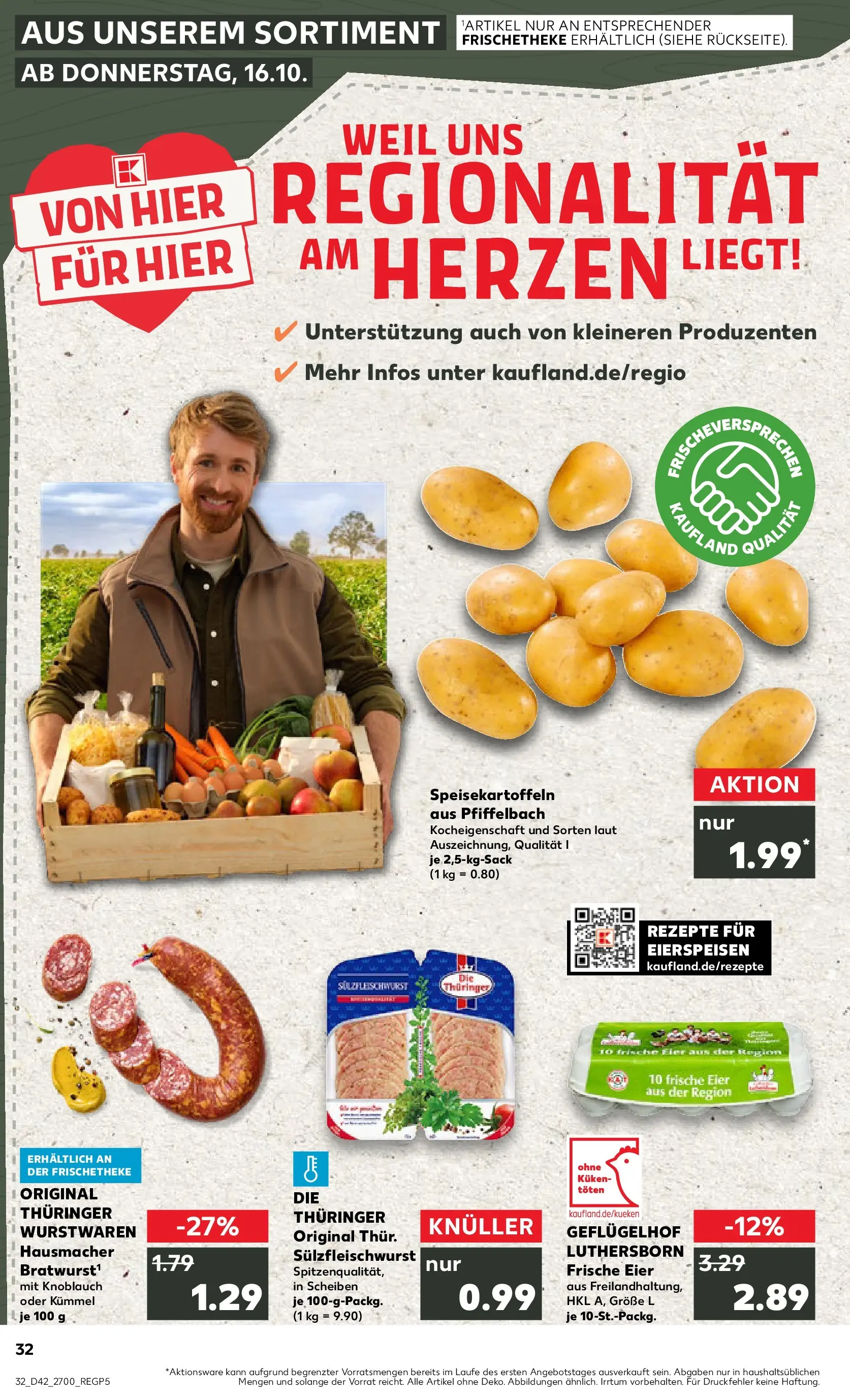 Prospekt Kaufland ab 19.10.2025 » Angebote und Werbung Online | Seite: 32 Prospekt Kaufland ab 19.10.2025 » Angebote Online zum Blättern | Seite: 32
