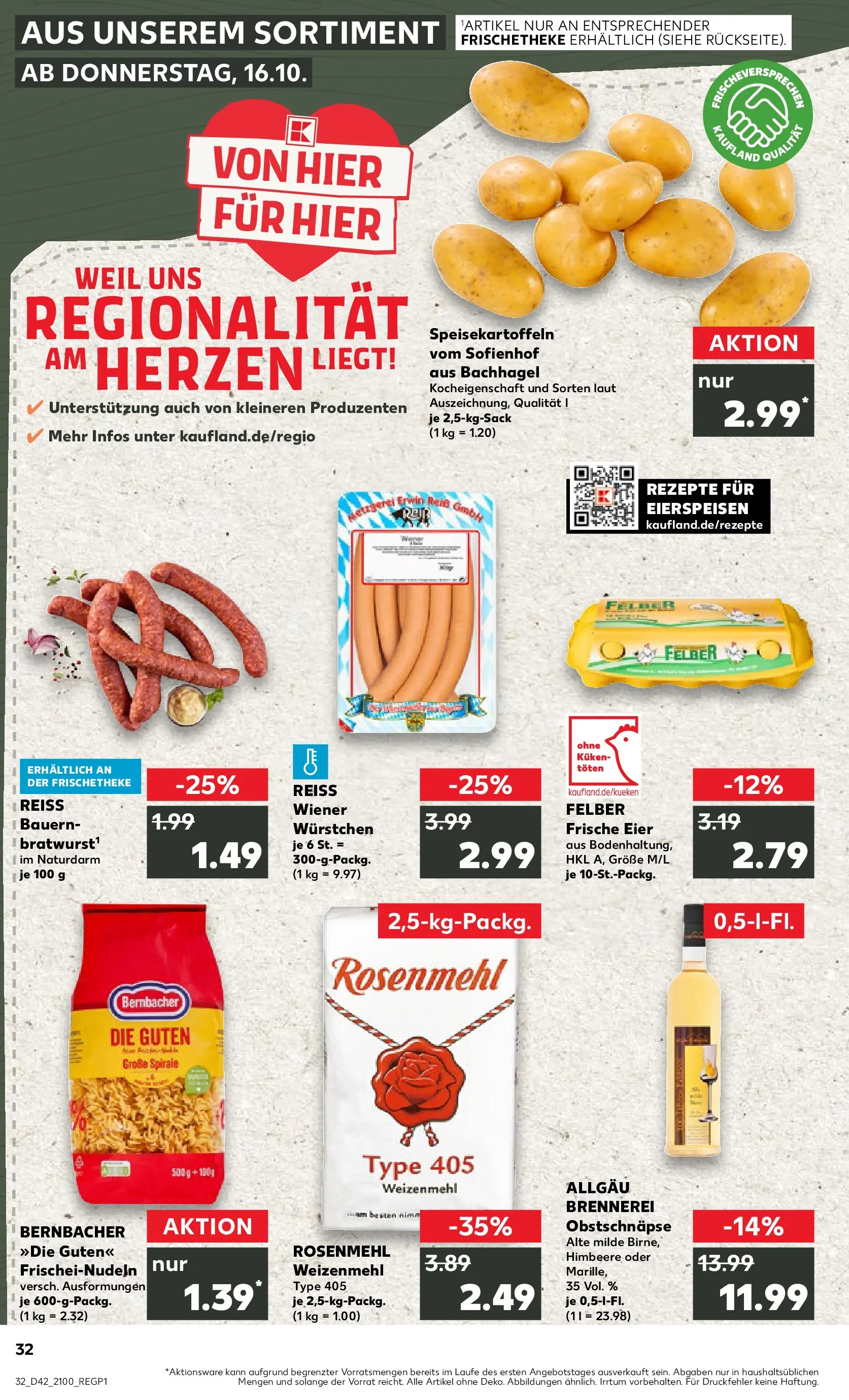 Prospekt Kaufland ab 19.10.2025 » Angebote und Werbung Online | Seite: 32 Prospekt Kaufland ab 19.10.2025 » Angebote Online zum Blättern | Seite: 32