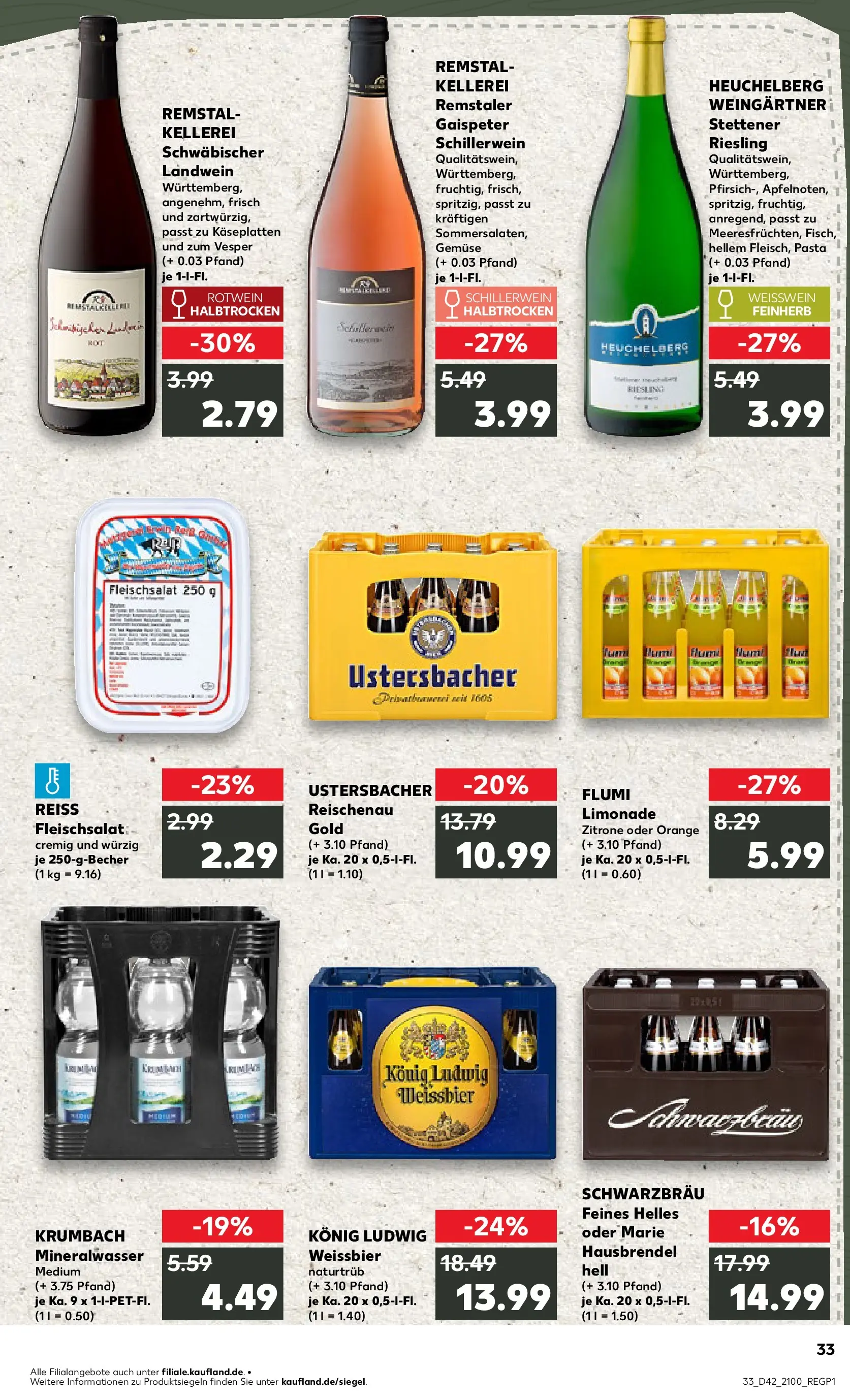 Prospekt Kaufland ab 19.10.2025 » Angebote und Werbung Online | Seite: 33 Prospekt Kaufland ab 19.10.2025 » Angebote Online zum Blättern | Seite: 33