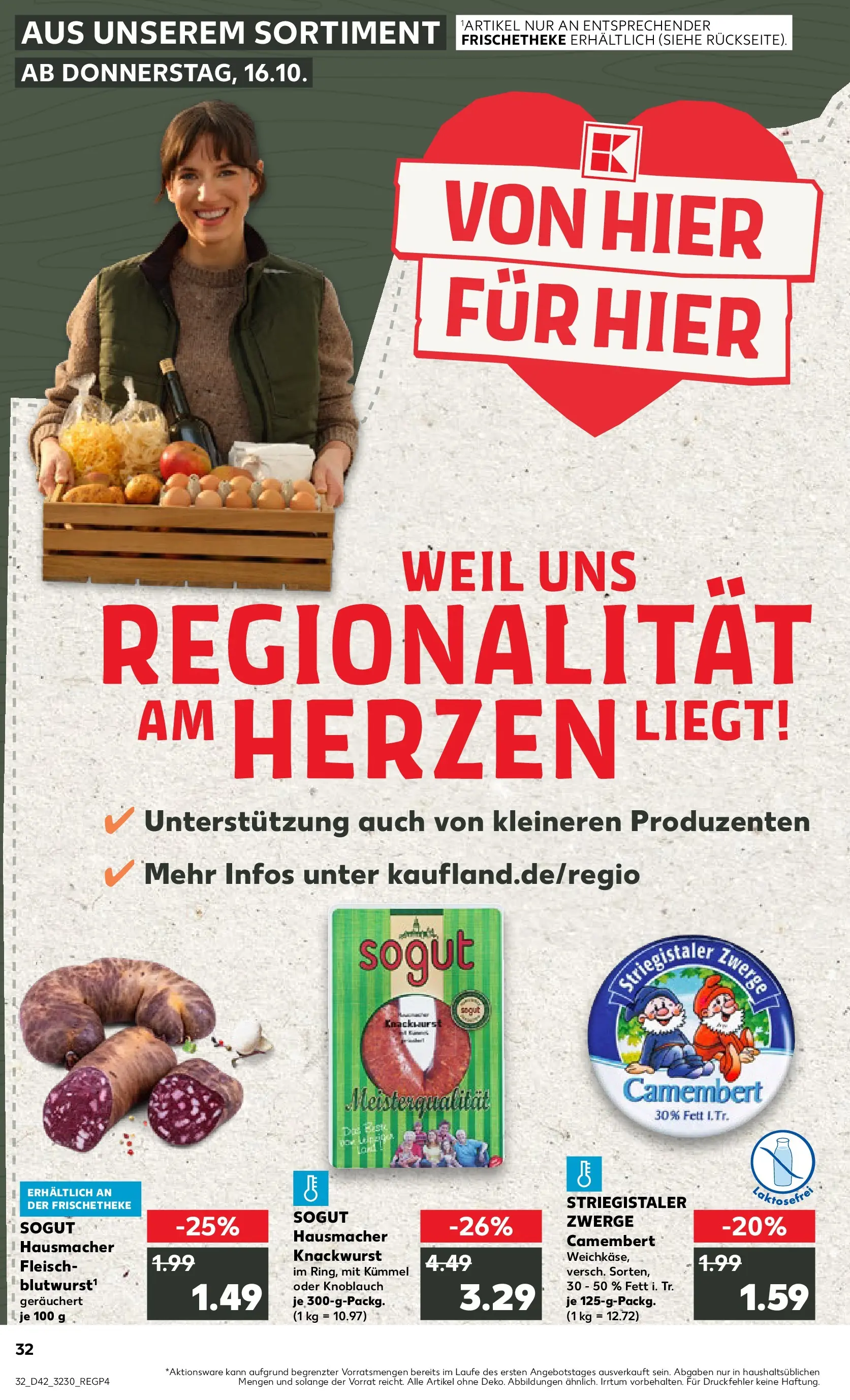 Prospekt Kaufland ab 19.10.2025 » Angebote und Werbung Online | Seite: 32 | Produkte: Knoblauch, Fleisch Prospekt Kaufland ab 19.10.2025 » Angebote Online zum Blättern | Seite: 32 | Produkte: Knoblauch, Fleisch