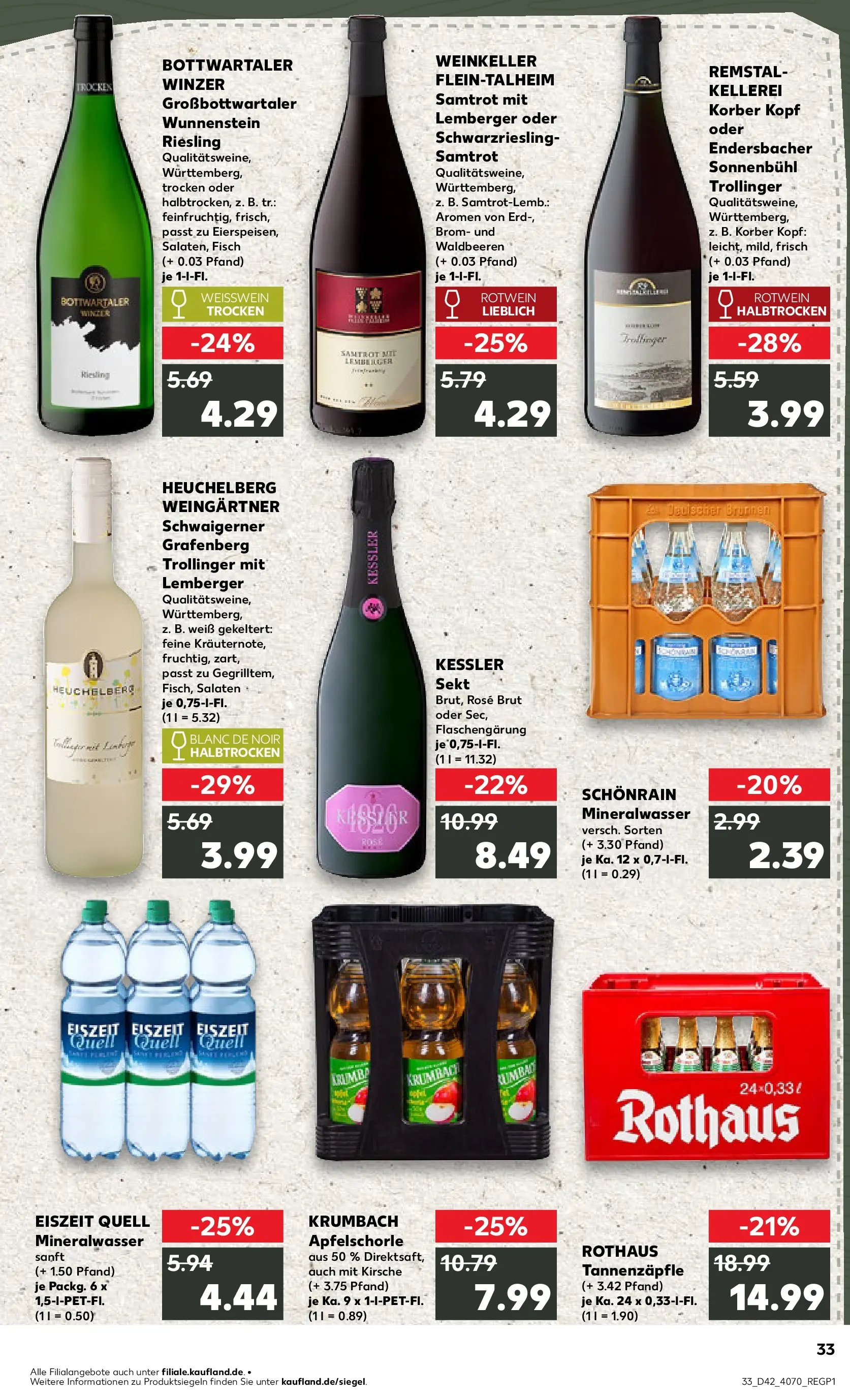 Prospekt Kaufland ab 19.10.2025 » Angebote und Werbung Online | Seite: 33 | Produkte: Weißwein, Sekt, Äpfel, Fisch Prospekt Kaufland ab 19.10.2025 » Angebote Online zum Blättern | Seite: 33 | Produkte: Weißwein, Sekt, Äpfel, Fisch
