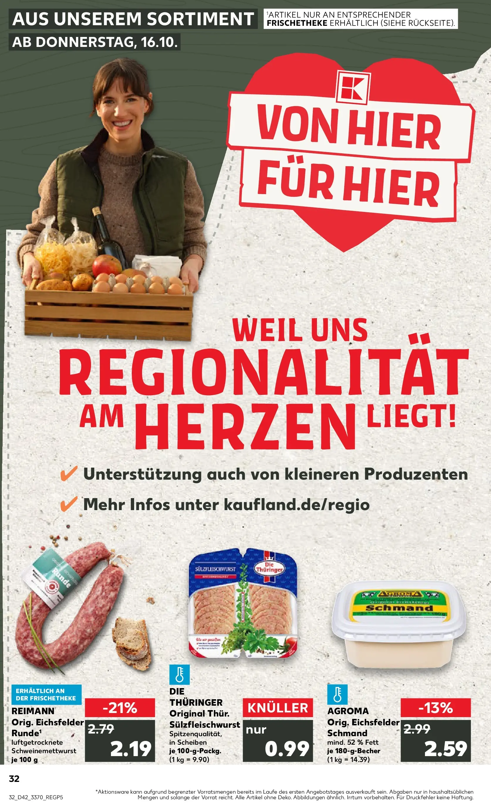 Prospekt Kaufland ab 19.10.2025 » Angebote und Werbung Online | Seite: 32 Prospekt Kaufland ab 19.10.2025 » Angebote Online zum Blättern | Seite: 32