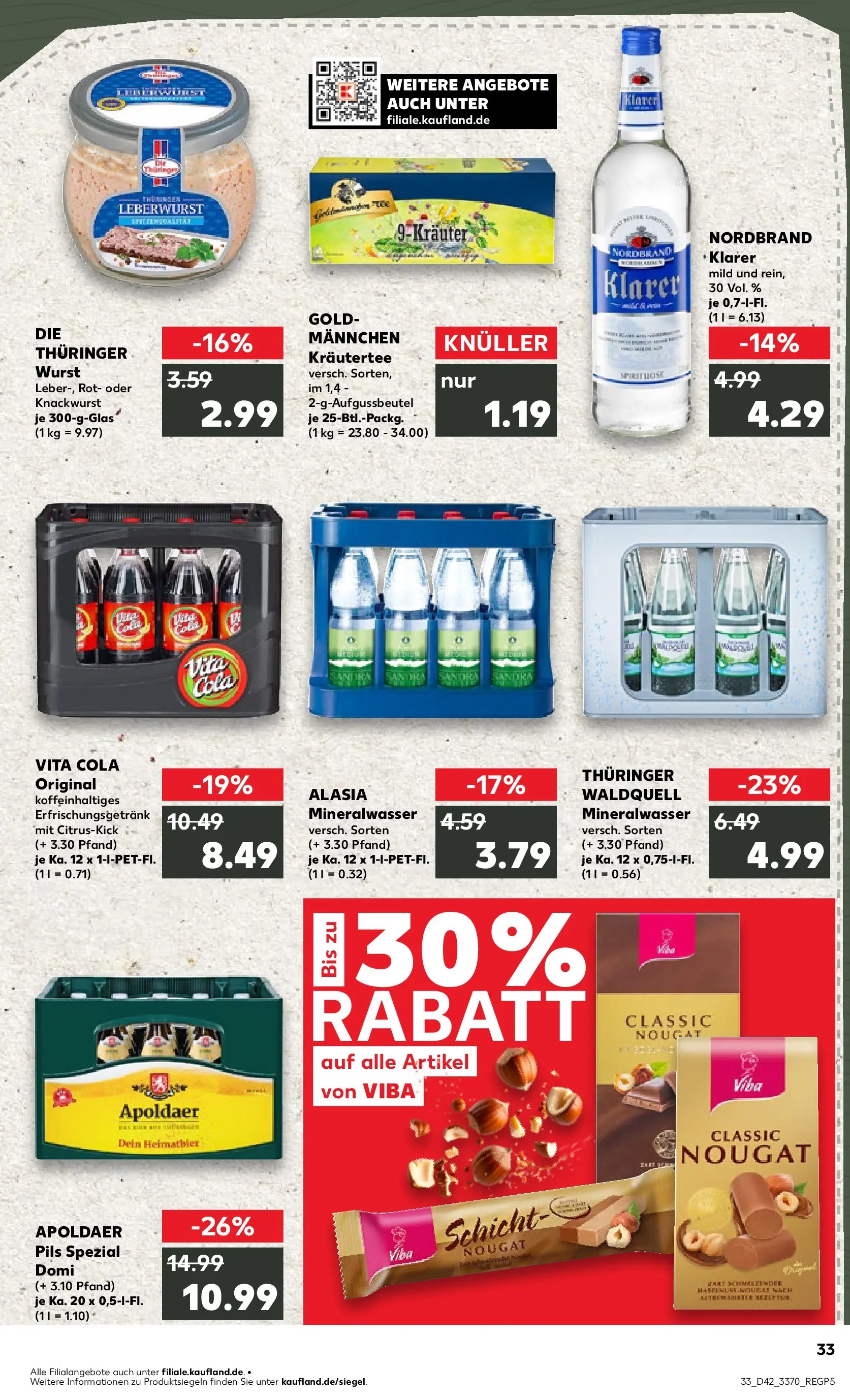 Prospekt Kaufland ab 19.10.2025 » Angebote und Werbung Online | Seite: 33 Prospekt Kaufland ab 19.10.2025 » Angebote Online zum Blättern | Seite: 33