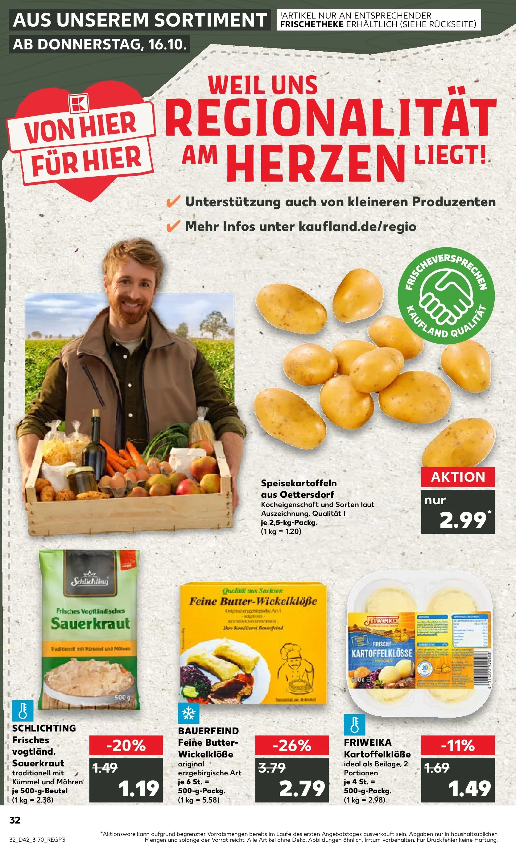 Prospekt Kaufland ab 19.10.2025 » Angebote und Werbung Online | Seite: 32 | Produkte: Butter, Mohren Prospekt Kaufland ab 19.10.2025 » Angebote Online zum Blättern | Seite: 32 | Produkte: Butter, Mohren