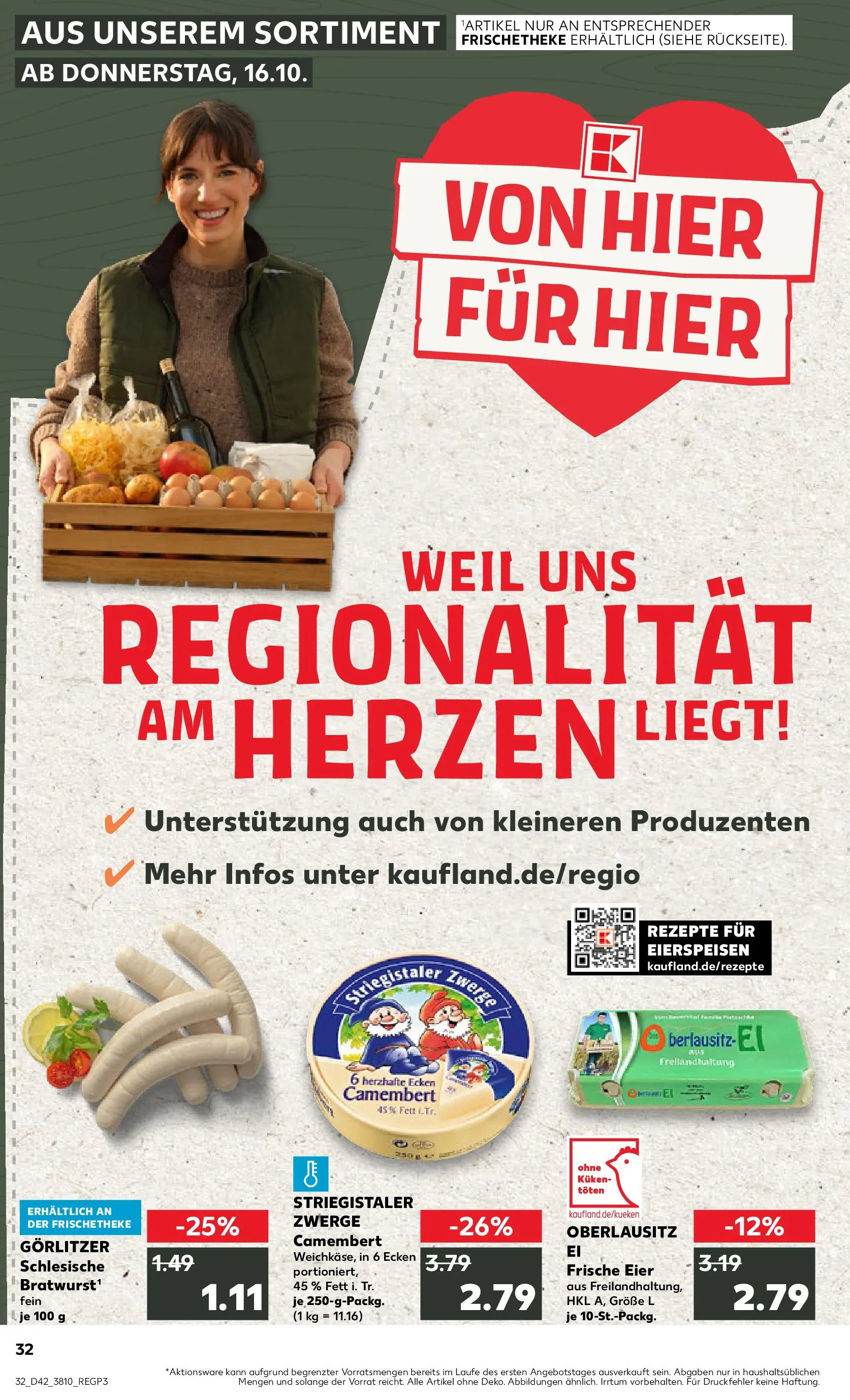 Prospekt Kaufland ab 19.10.2025 » Angebote und Werbung Online | Seite: 32 | Produkte: Eier Prospekt Kaufland ab 19.10.2025 » Angebote Online zum Blättern | Seite: 32 | Produkte: Eier