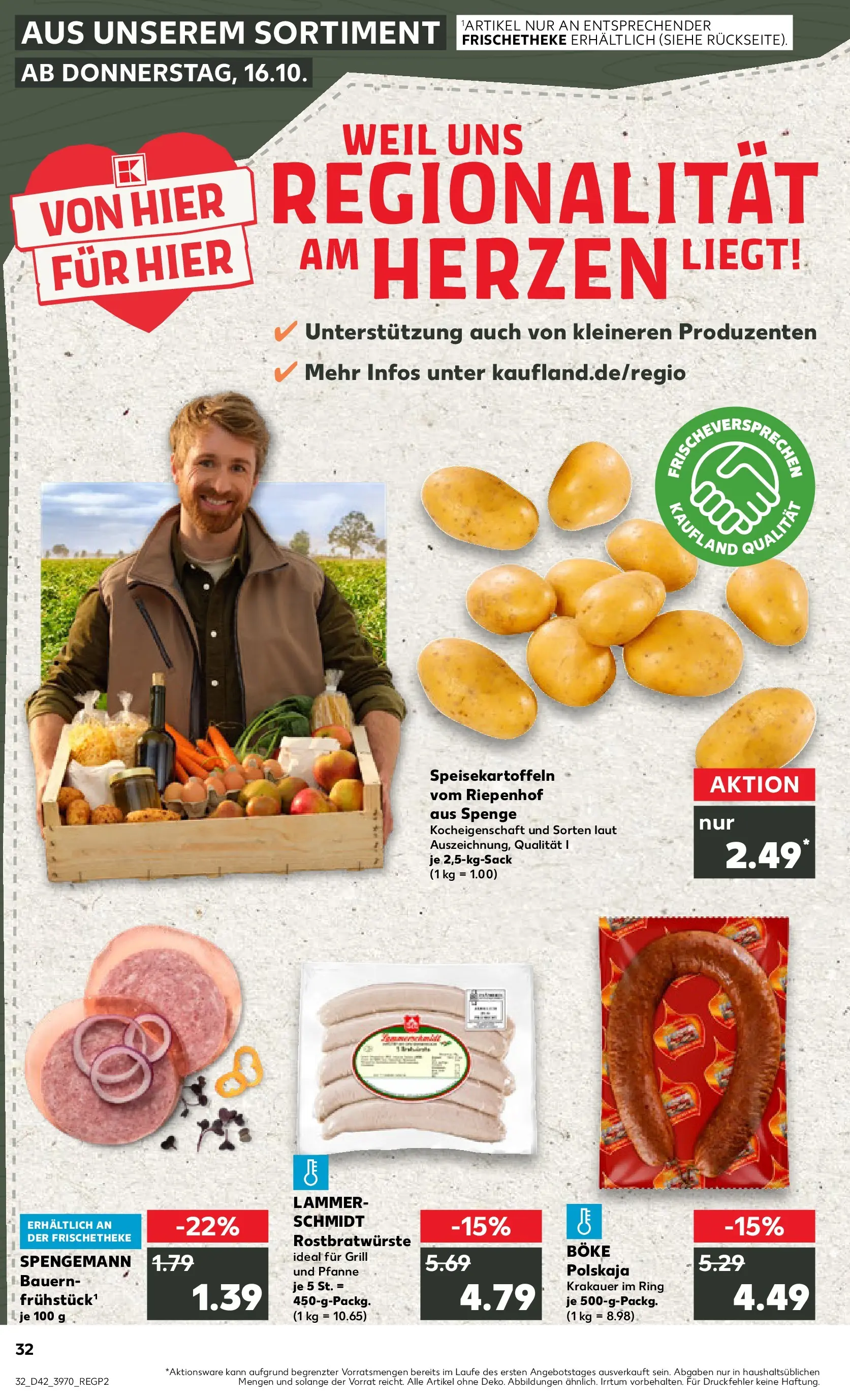 Prospekt Kaufland ab 19.10.2025 » Angebote und Werbung Online | Seite: 32 | Produkte: Grill Prospekt Kaufland ab 19.10.2025 » Angebote Online zum Blättern | Seite: 32 | Produkte: Grill