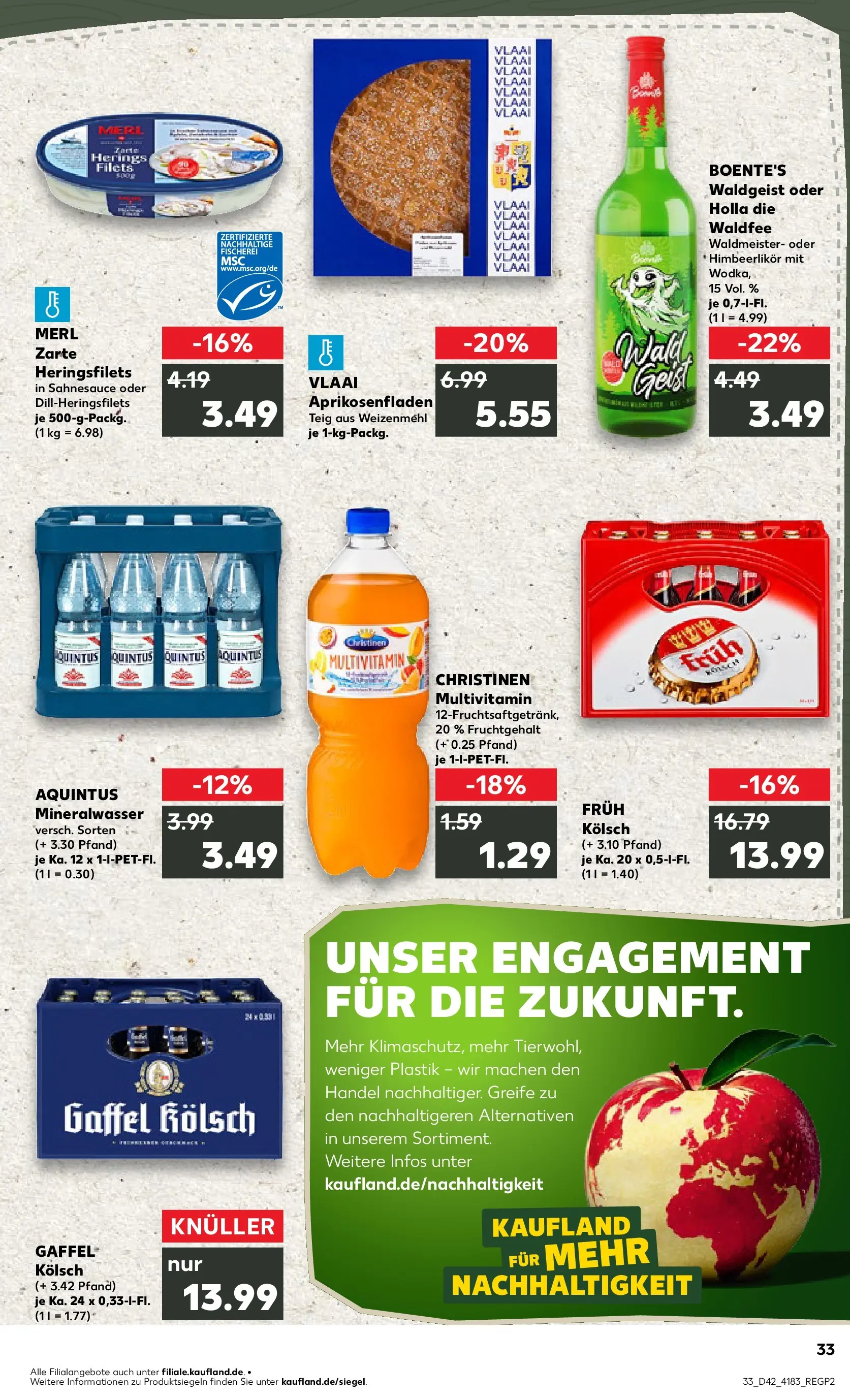 Prospekt Kaufland ab 19.10.2025 » Angebote und Werbung Online | Seite: 33 | Produkte: Weizenmehl, Mineralwasser Prospekt Kaufland ab 19.10.2025 » Angebote Online zum Blättern | Seite: 33 | Produkte: Weizenmehl, Mineralwasser