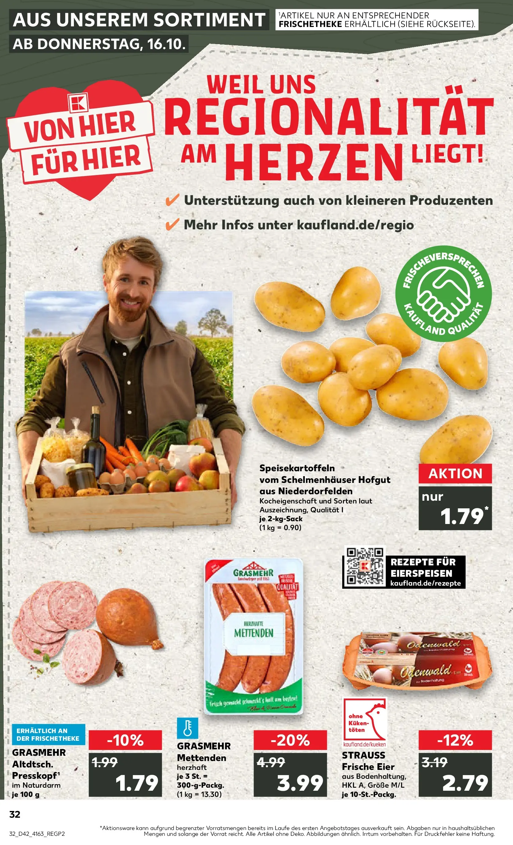 Prospekt Kaufland ab 19.10.2025 » Angebote und Werbung Online | Seite: 32 | Produkte: Eier Prospekt Kaufland ab 19.10.2025 » Angebote Online zum Blättern | Seite: 32 | Produkte: Eier