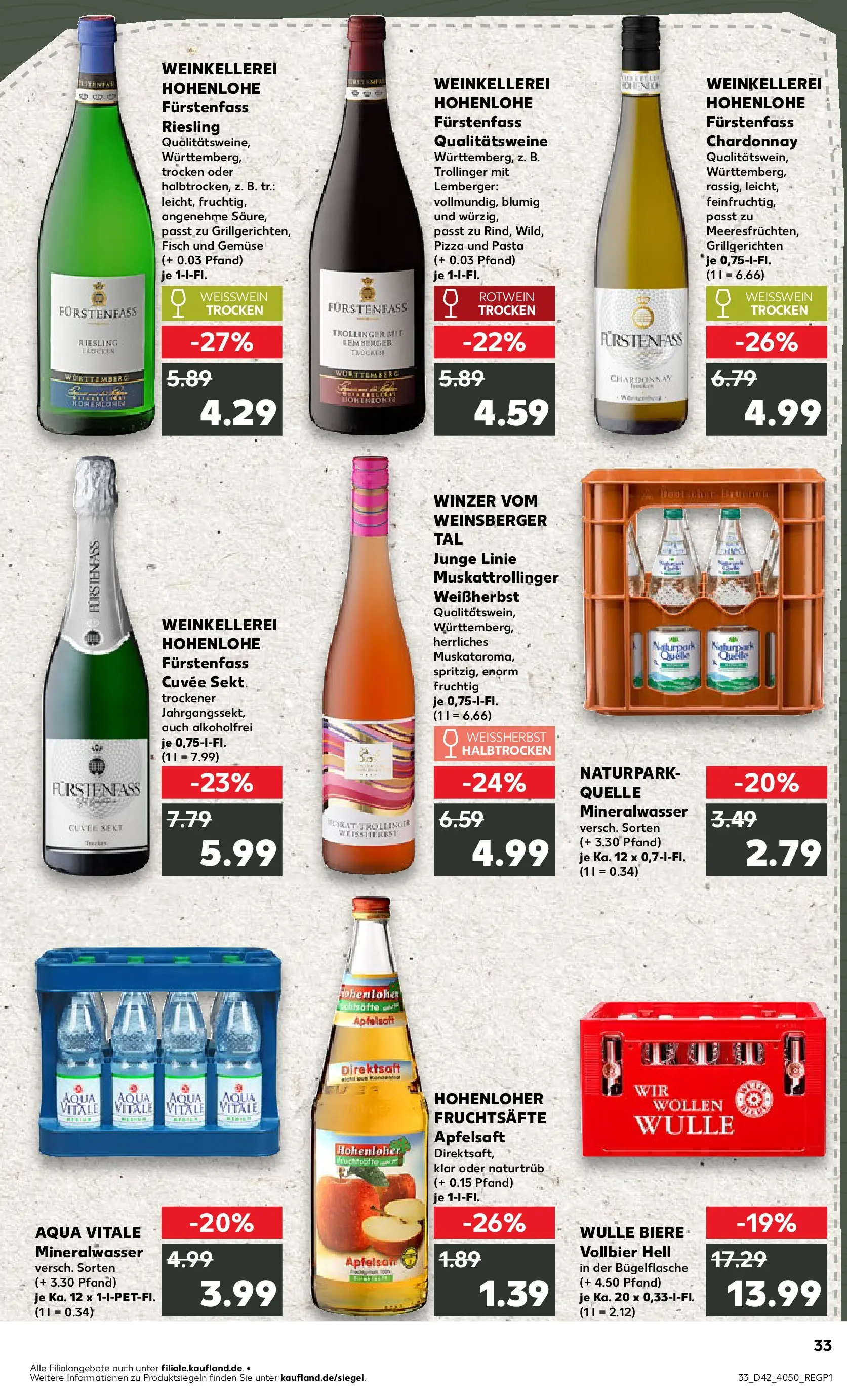 Prospekt Kaufland ab 19.10.2025 » Angebote und Werbung Online | Seite: 33 Prospekt Kaufland ab 19.10.2025 » Angebote Online zum Blättern | Seite: 33
