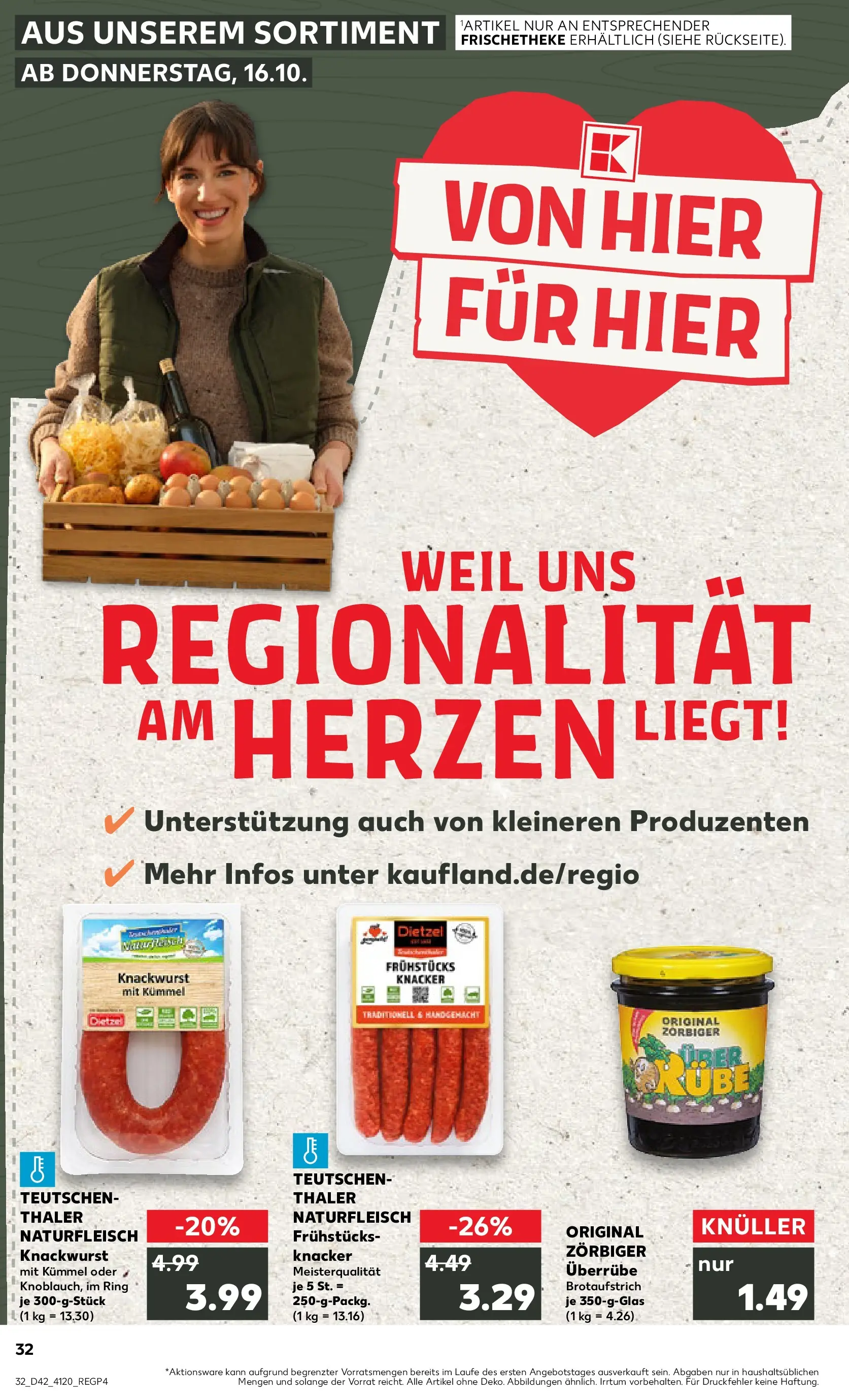 Prospekt Kaufland ab 19.10.2025 » Angebote und Werbung Online | Seite: 32 Prospekt Kaufland ab 19.10.2025 » Angebote Online zum Blättern | Seite: 32
