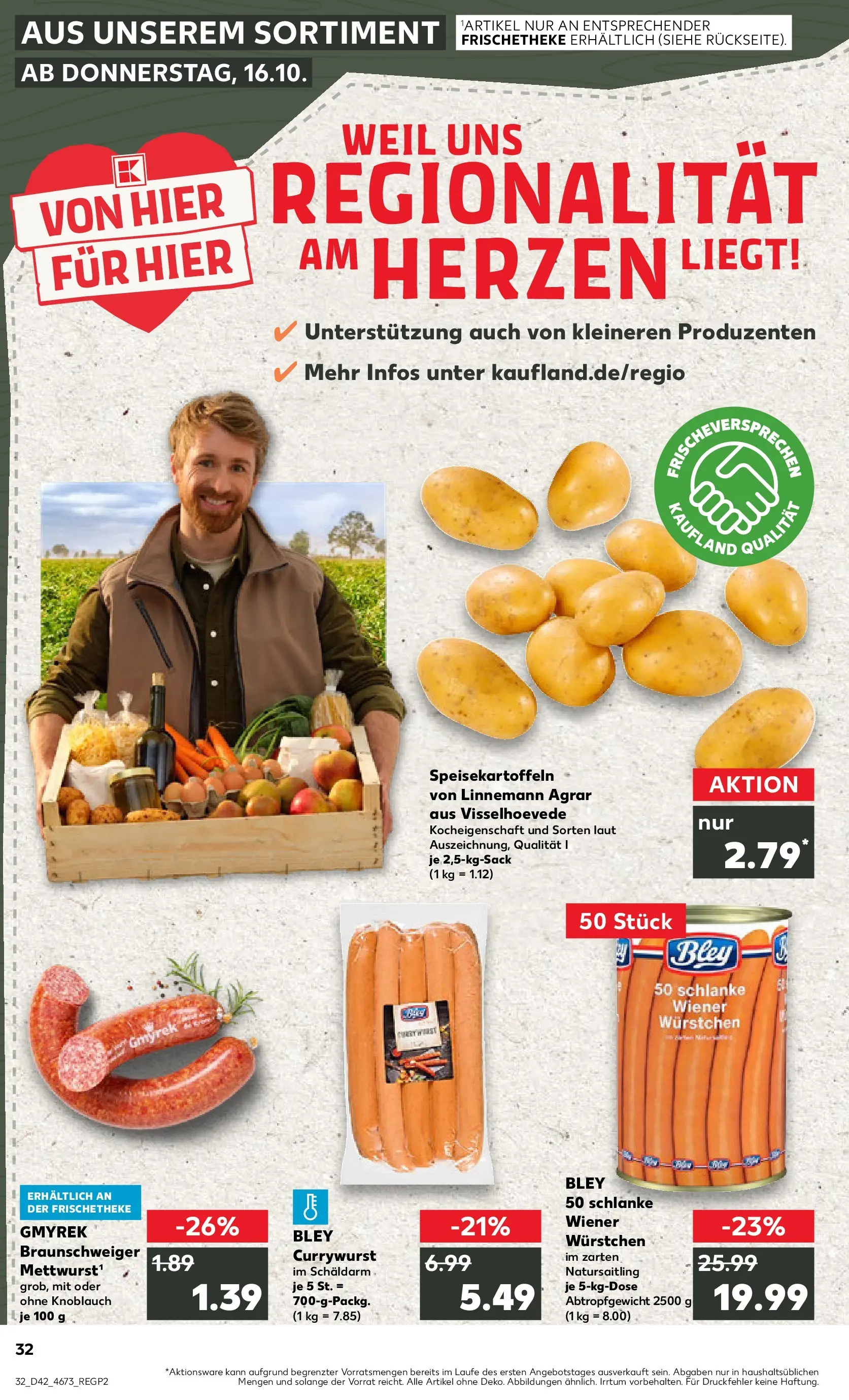 Prospekt Kaufland ab 19.10.2025 » Angebote und Werbung Online | Seite: 32 Prospekt Kaufland ab 19.10.2025 » Angebote Online zum Blättern | Seite: 32