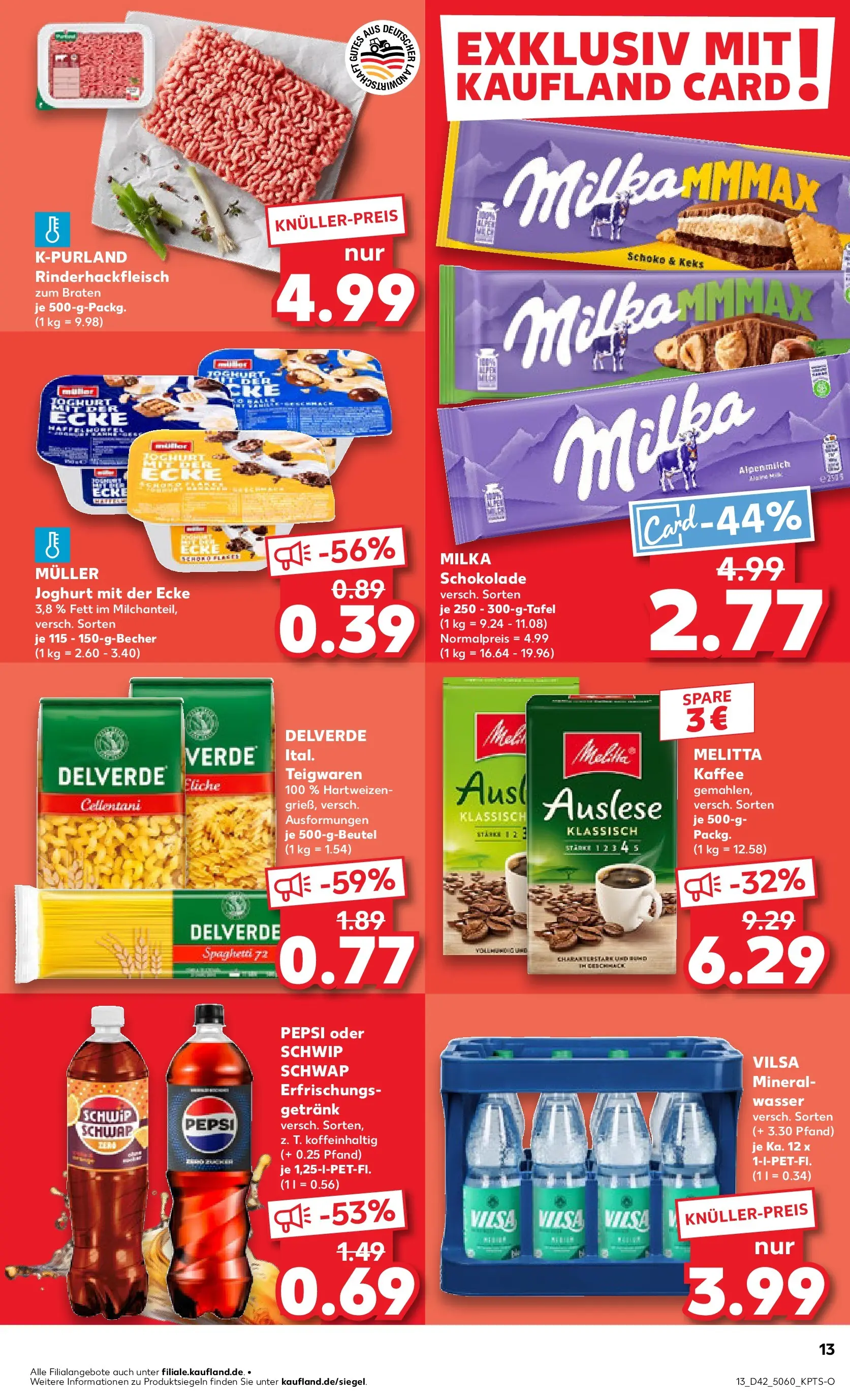 Prospekt Kaufland ab 19.10.2025 » Angebote und Werbung Online | Seite: 13 | Produkte: Kaffee, Schokolade, Milka schokolade, Schwip schwap Prospekt Kaufland ab 19.10.2025 » Angebote Online zum Blättern | Seite: 13 | Produkte: Kaffee, Schokolade, Milka schokolade, Schwip schwap