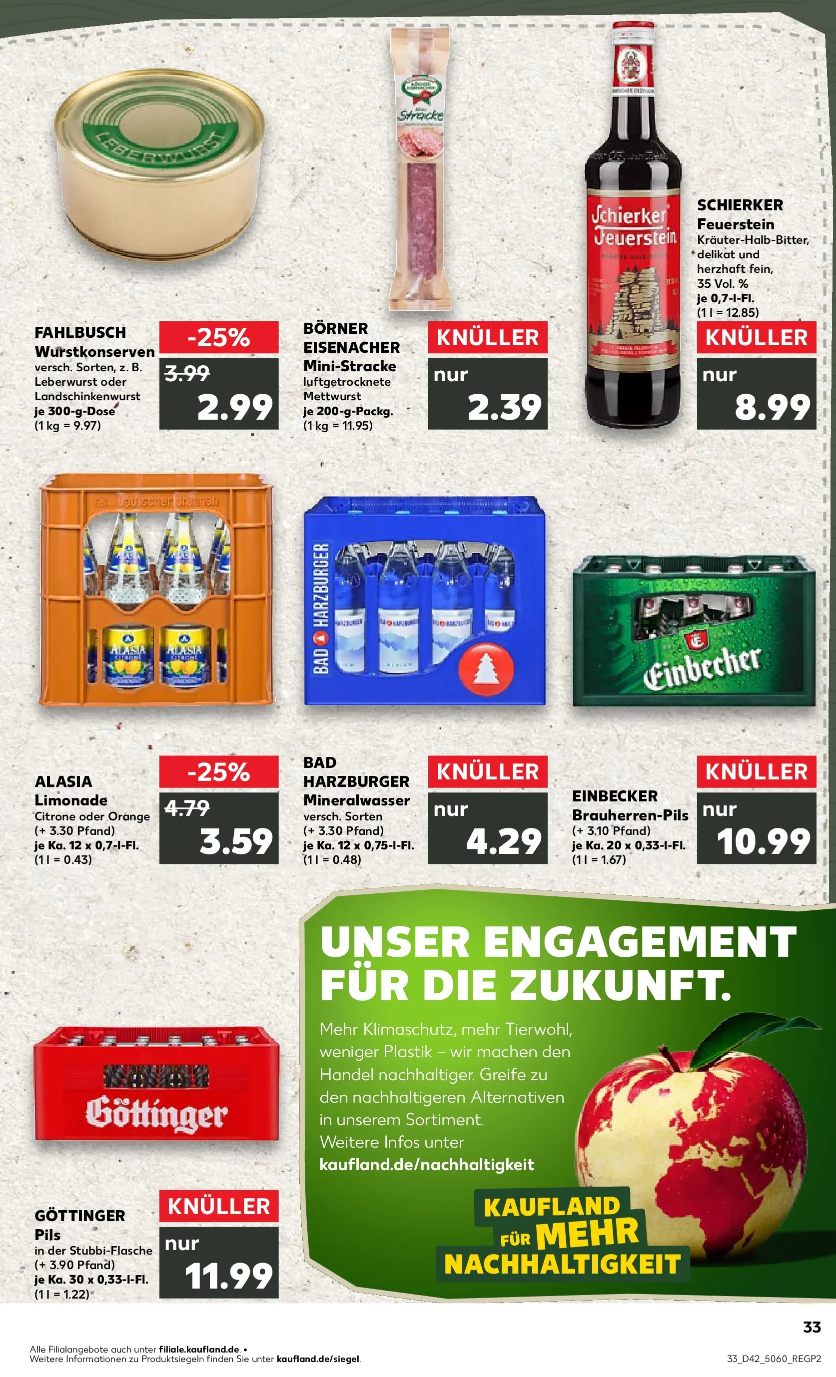 Prospekt Kaufland ab 20.10.2025 » Angebote und Werbung Online | Seite: 33 | Produkte: Bad, Pils, Limonade, Mineralwasser Prospekt Kaufland ab 20.10.2025 » Angebote Online zum Blättern | Seite: 33 | Produkte: Bad, Pils, Limonade, Mineralwasser