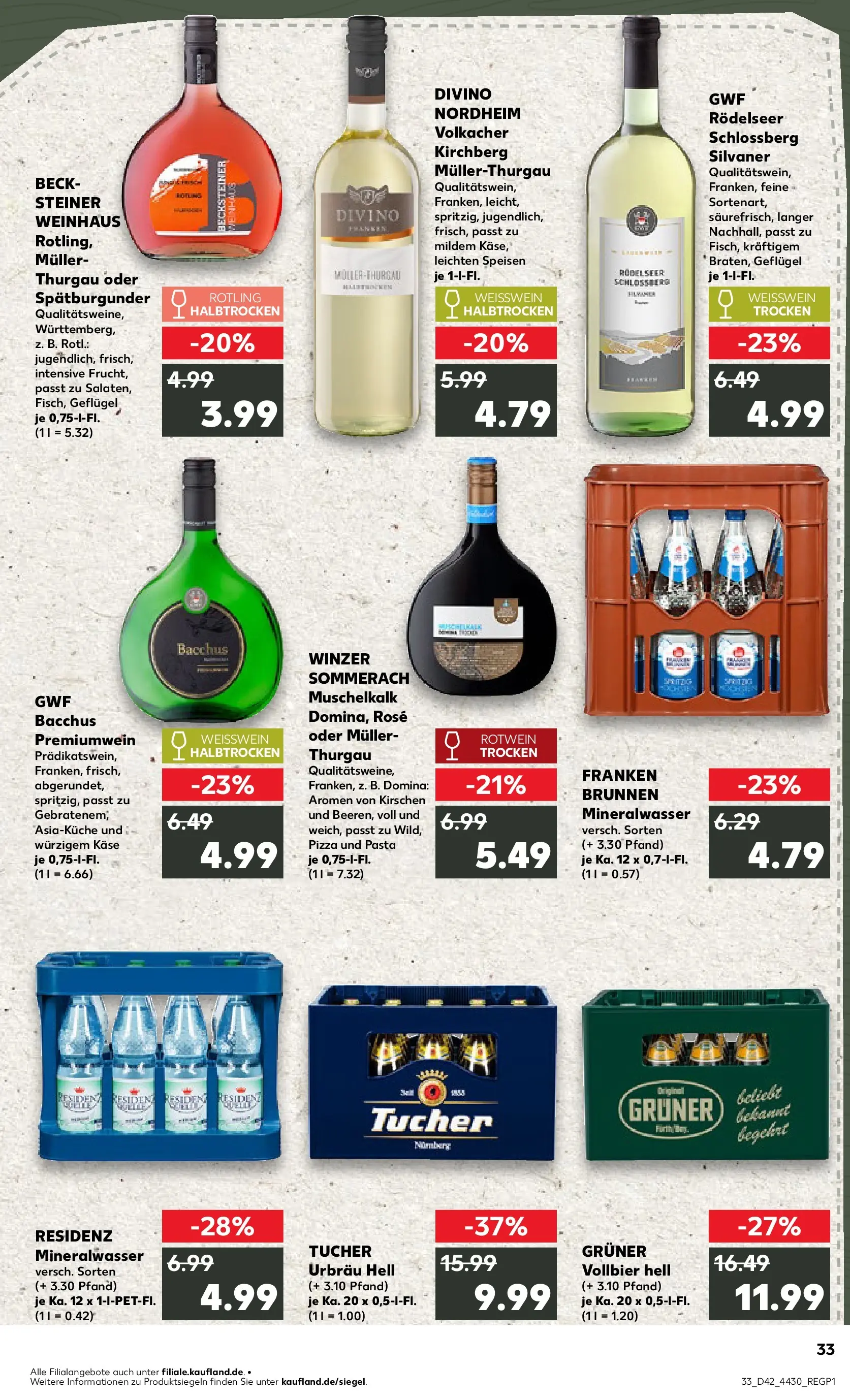 Prospekt Kaufland ab 19.10.2025 » Angebote und Werbung Online | Seite: 33 | Produkte: Rotwein, Kirschen, Pasta, Pizza Prospekt Kaufland ab 19.10.2025 » Angebote Online zum Blättern | Seite: 33 | Produkte: Rotwein, Kirschen, Pasta, Pizza