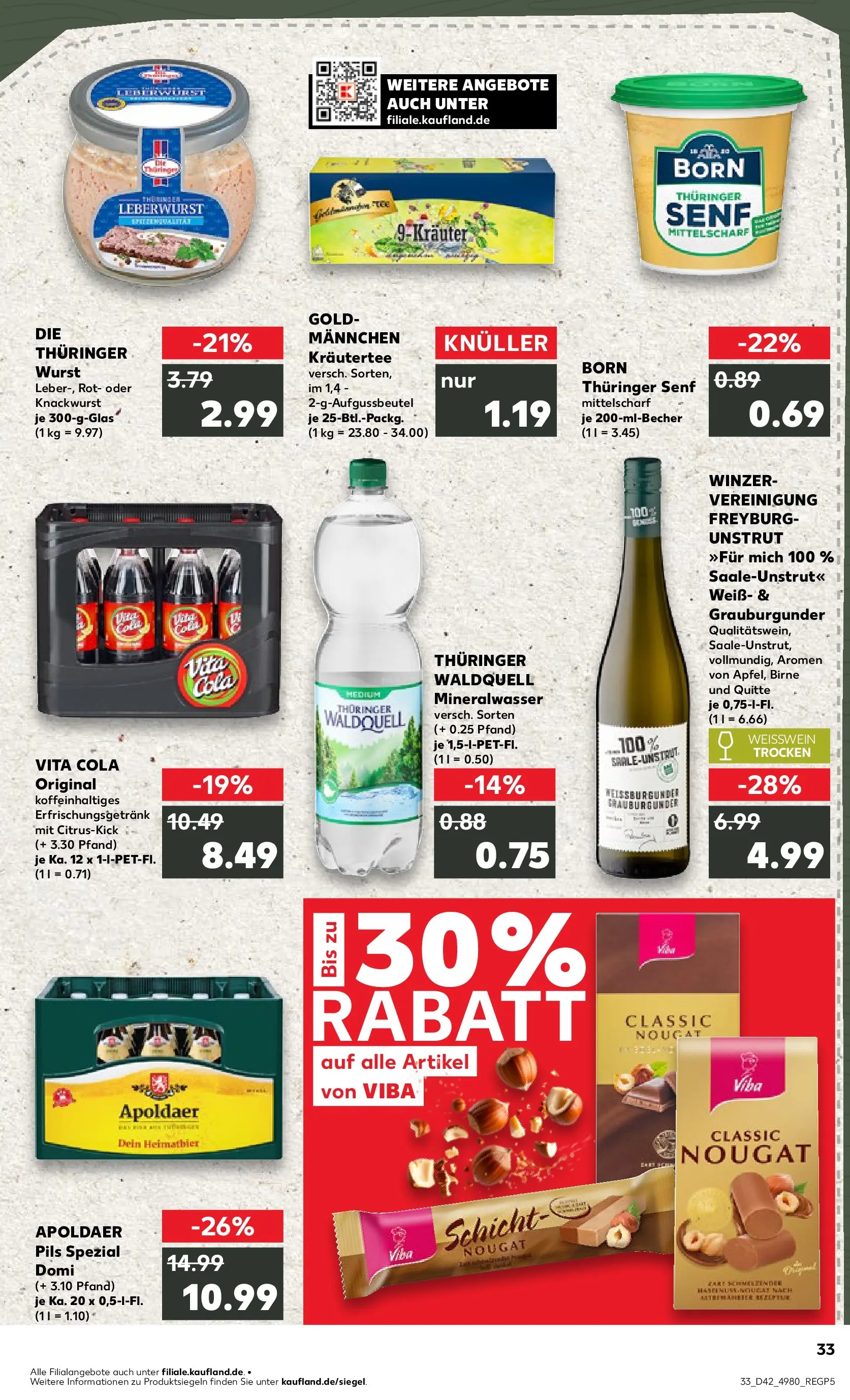 Prospekt Kaufland ab 19.10.2025 » Angebote und Werbung Online | Seite: 33 Prospekt Kaufland ab 19.10.2025 » Angebote Online zum Blättern | Seite: 33