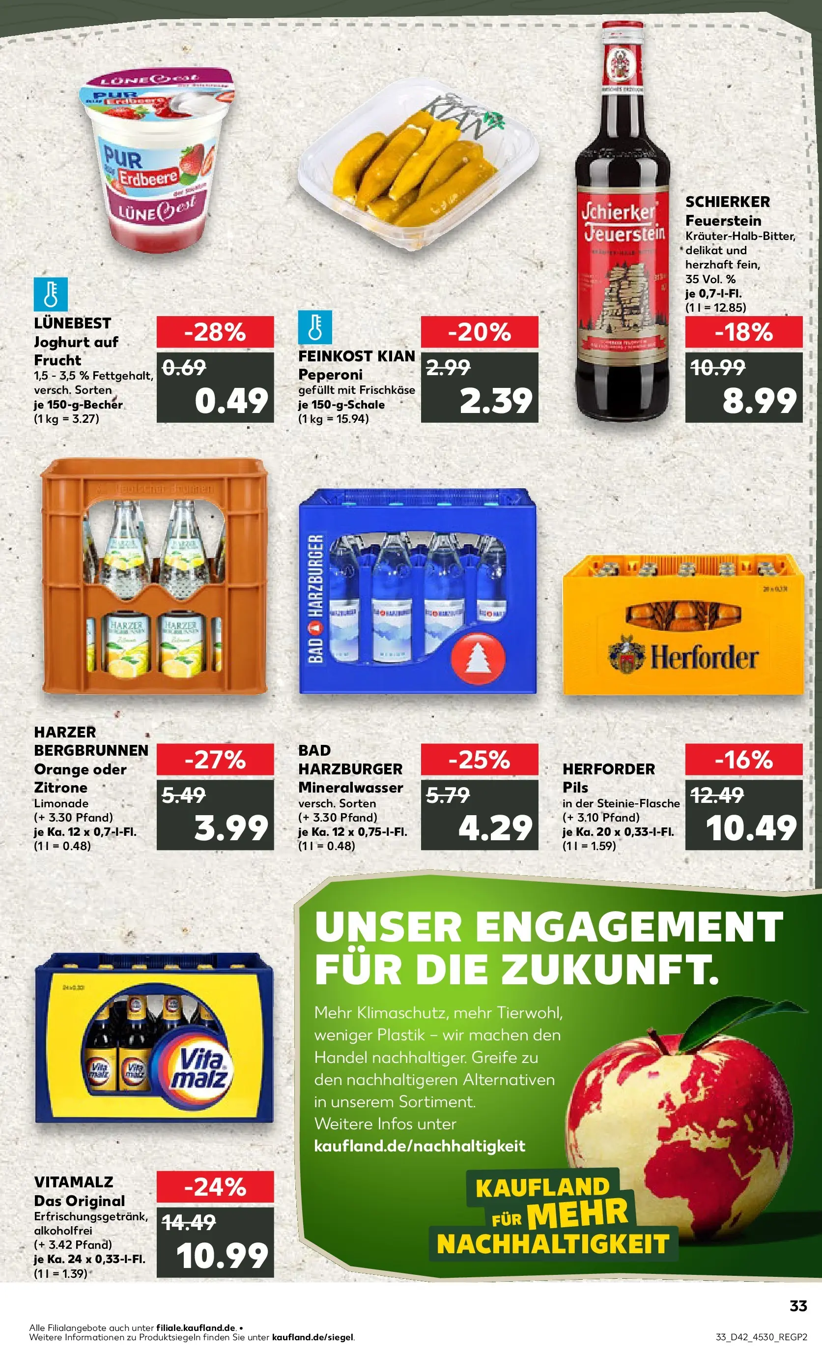 Prospekt Kaufland ab 19.10.2025 » Angebote und Werbung Online | Seite: 33 | Produkte: Bad, Limonade, Zitrone, Frischkase Prospekt Kaufland ab 19.10.2025 » Angebote Online zum Blättern | Seite: 33 | Produkte: Bad, Limonade, Zitrone, Frischkase