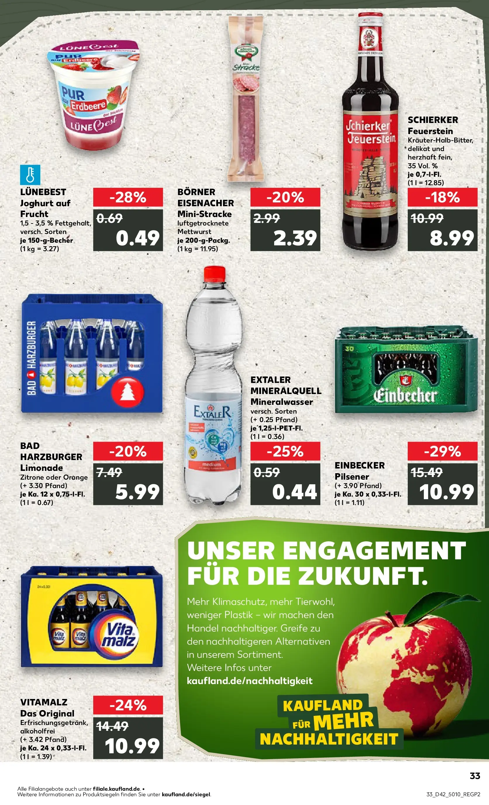 Prospekt Kaufland ab 19.10.2025 » Angebote und Werbung Online | Seite: 33 | Produkte: Joghurt, Bad, Limonade, Zitrone Prospekt Kaufland ab 19.10.2025 » Angebote Online zum Blättern | Seite: 33 | Produkte: Joghurt, Bad, Limonade, Zitrone