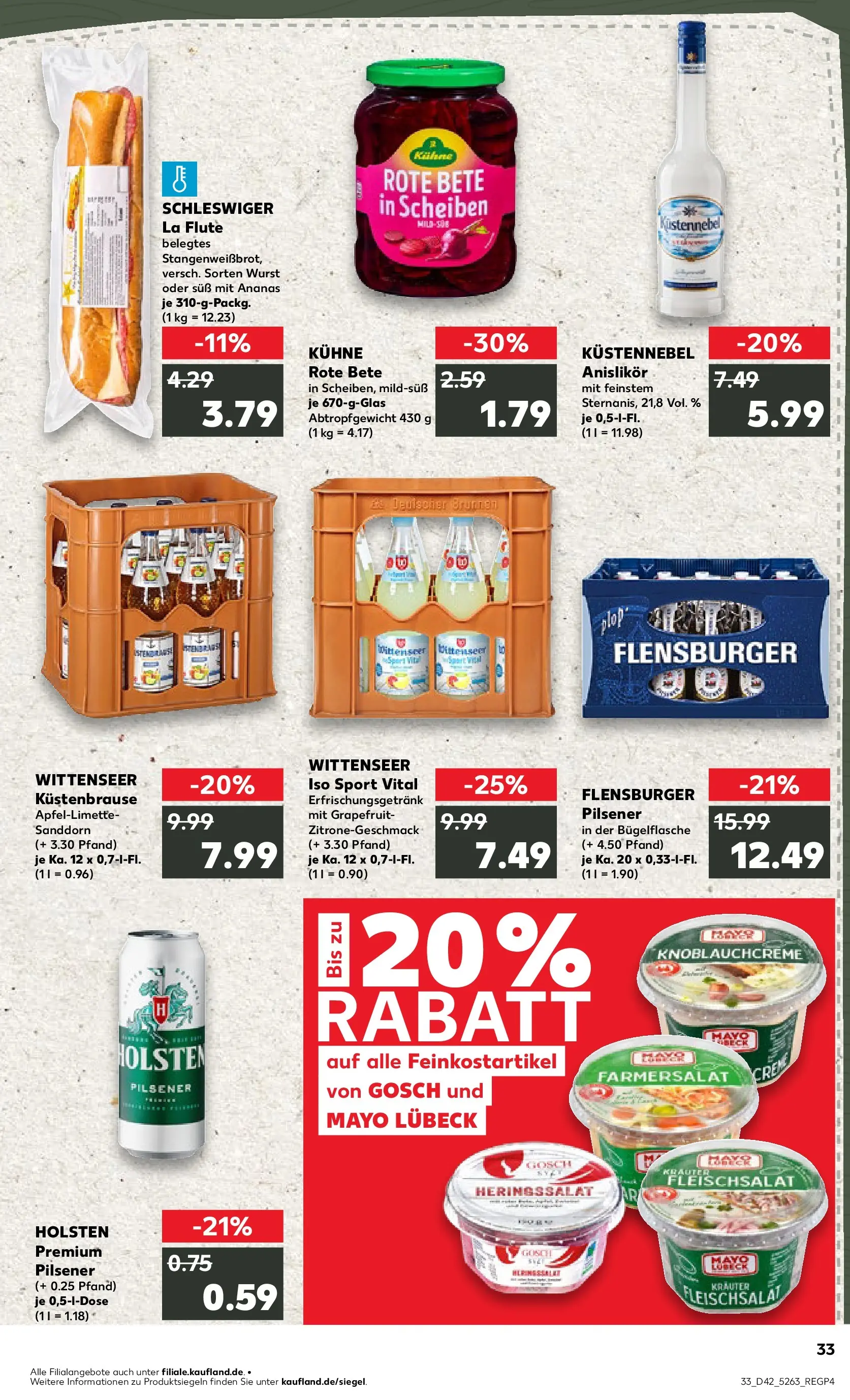 Prospekt Kaufland ab 19.10.2025 » Angebote und Werbung Online | Seite: 33 | Produkte: Holsten, Flensburger, Grapefruit, Wurst Prospekt Kaufland ab 19.10.2025 » Angebote Online zum Blättern | Seite: 33 | Produkte: Holsten, Flensburger, Grapefruit, Wurst