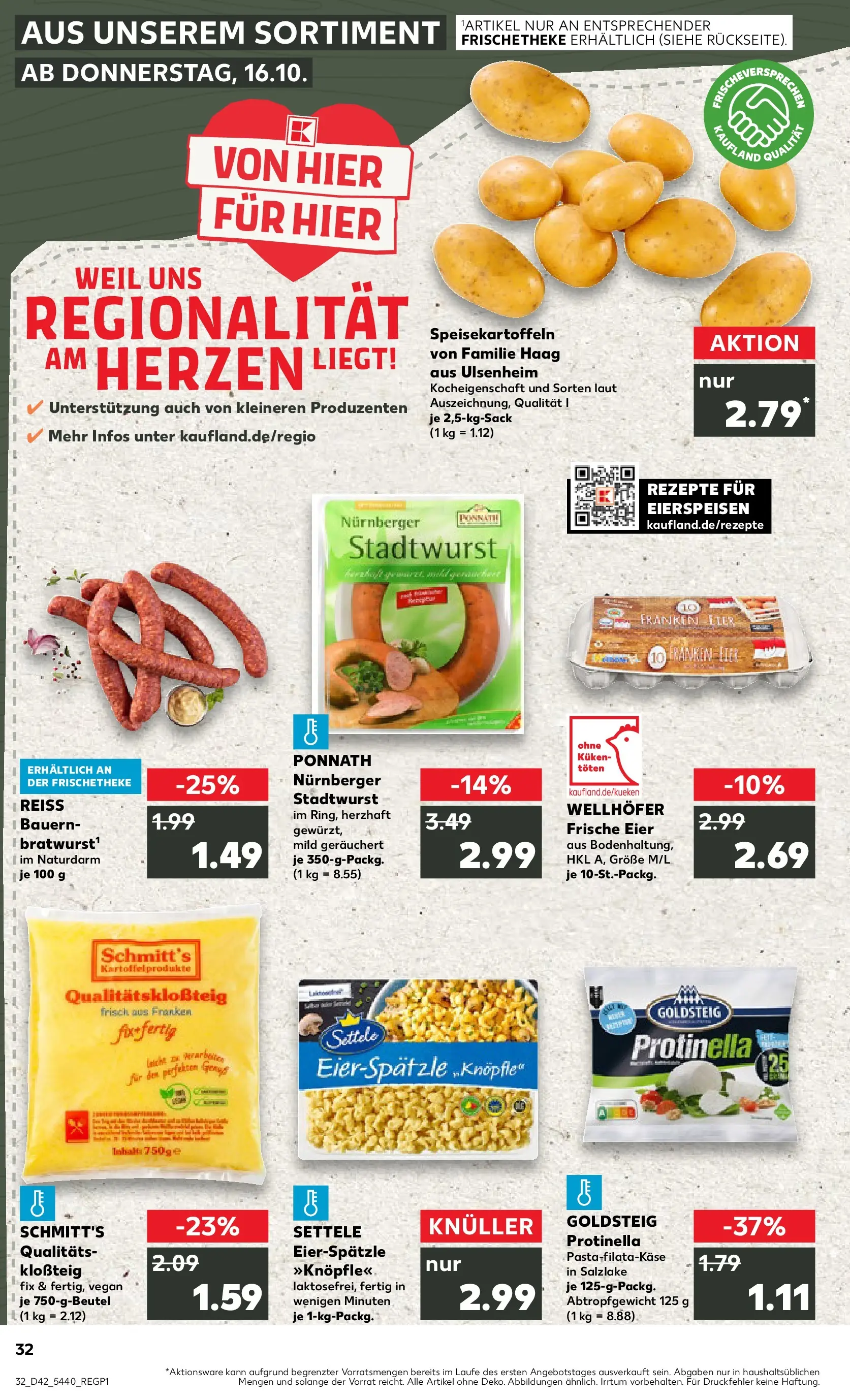Prospekt Kaufland ab 19.10.2025 » Angebote und Werbung Online | Seite: 32 | Produkte: Eier, Pasta Prospekt Kaufland ab 19.10.2025 » Angebote Online zum Blättern | Seite: 32 | Produkte: Eier, Pasta