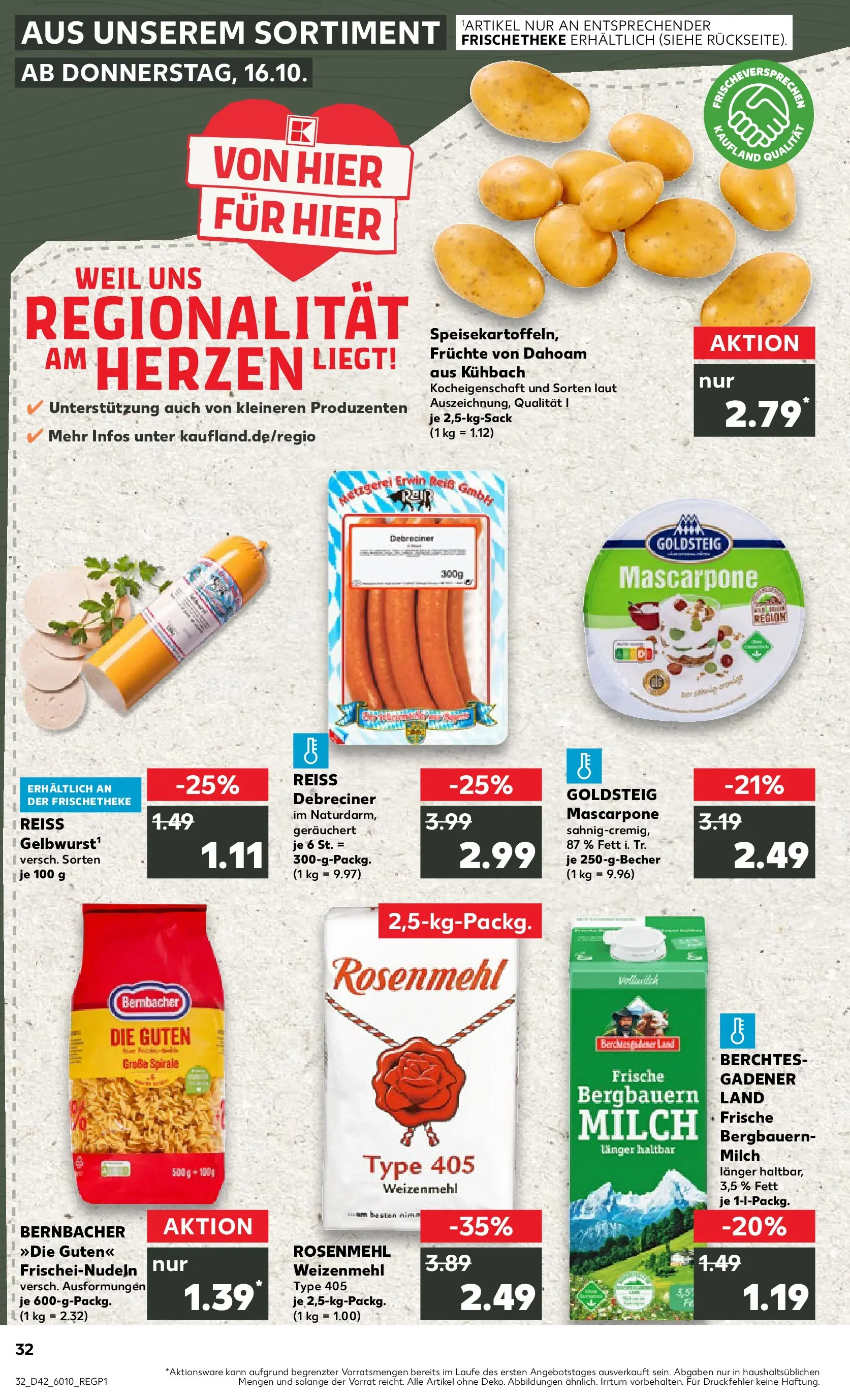 Prospekt Kaufland ab 19.10.2025 » Angebote und Werbung Online | Seite: 32 Prospekt Kaufland ab 19.10.2025 » Angebote Online zum Blättern | Seite: 32
