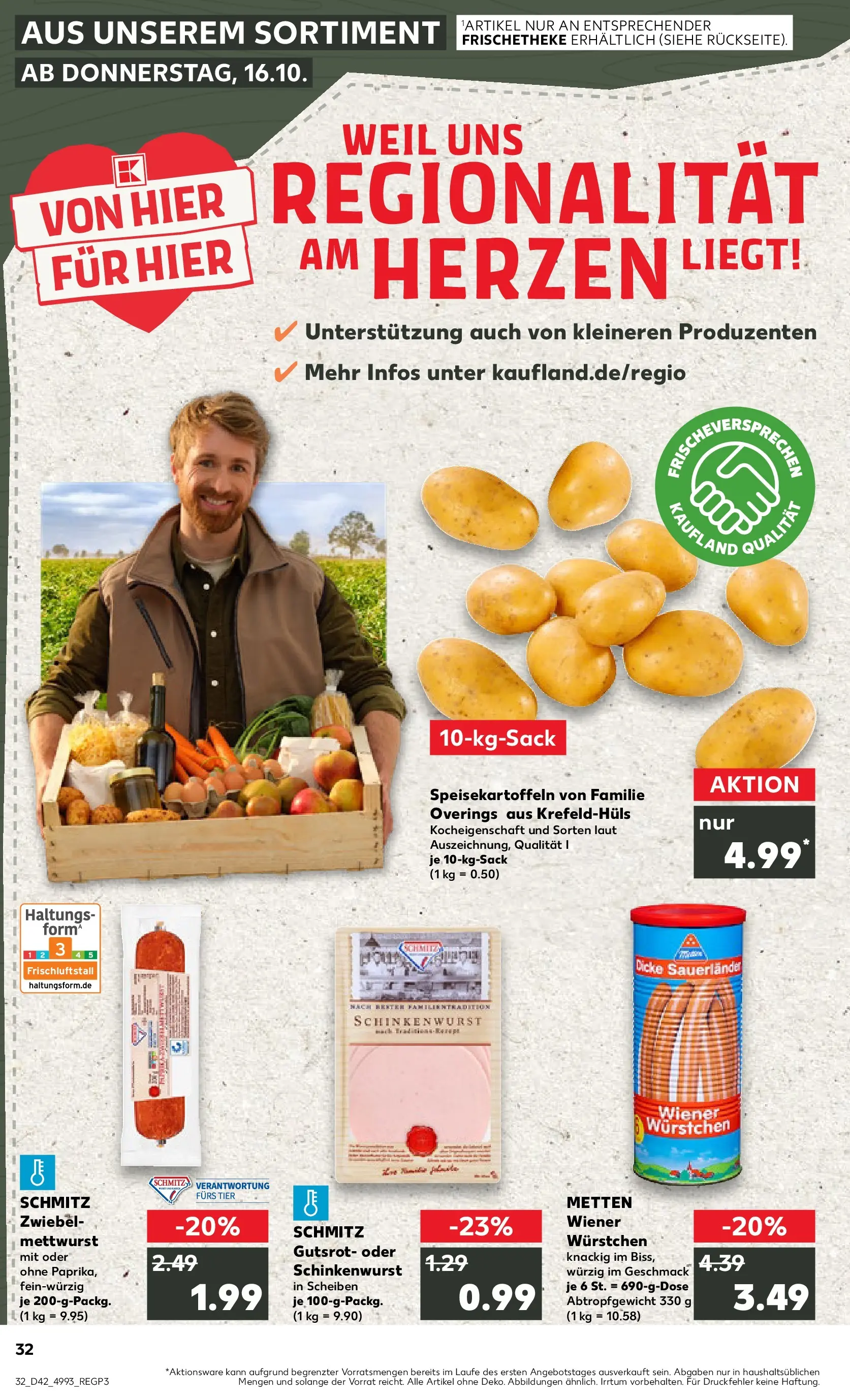 Prospekt Kaufland ab 19.10.2025 » Angebote und Werbung Online | Seite: 32 | Produkte: Wiener wurstchen Prospekt Kaufland ab 19.10.2025 » Angebote Online zum Blättern | Seite: 32 | Produkte: Wiener wurstchen