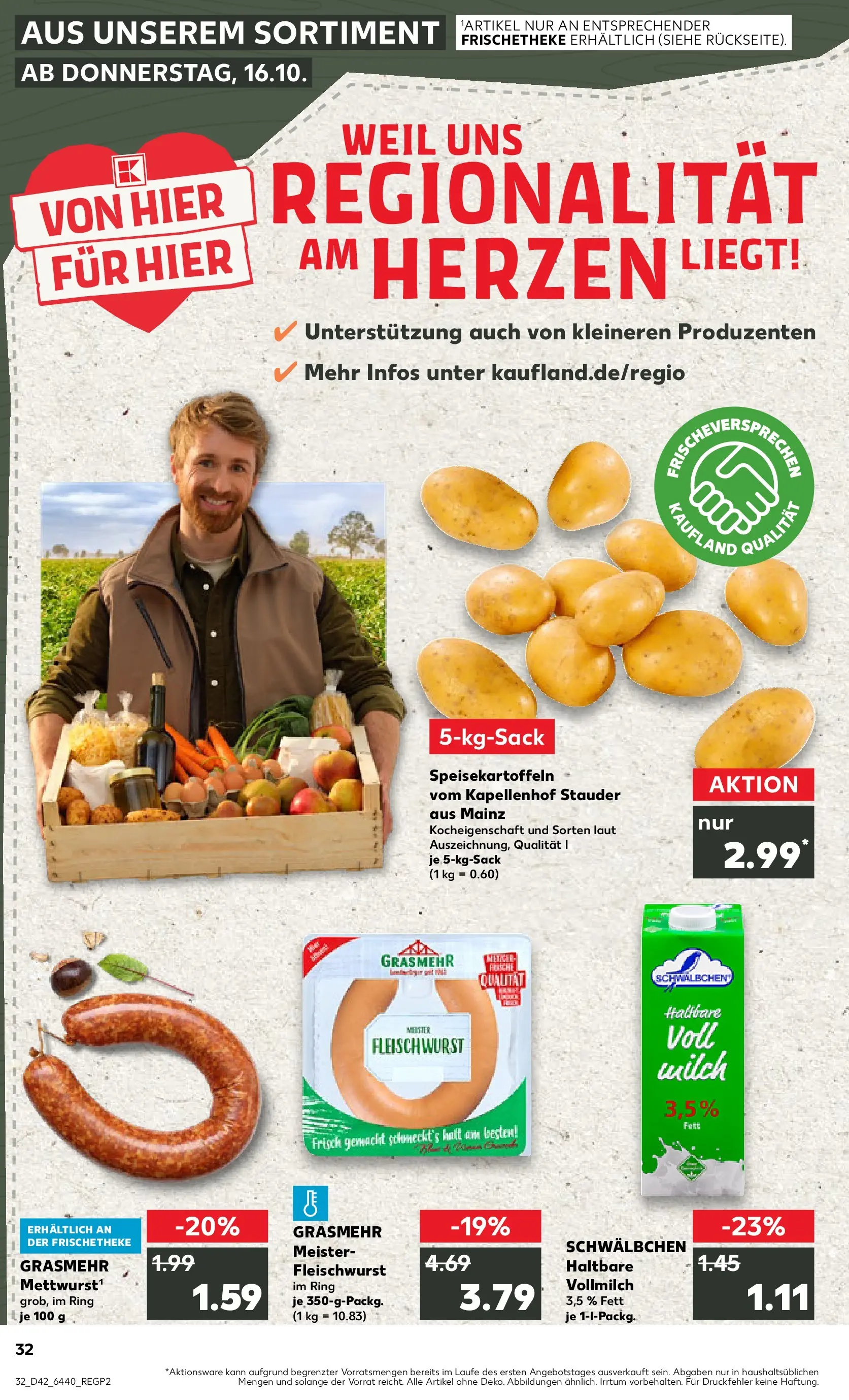Prospekt Kaufland ab 19.10.2025 » Angebote und Werbung Online | Seite: 32 Prospekt Kaufland ab 19.10.2025 » Angebote Online zum Blättern | Seite: 32