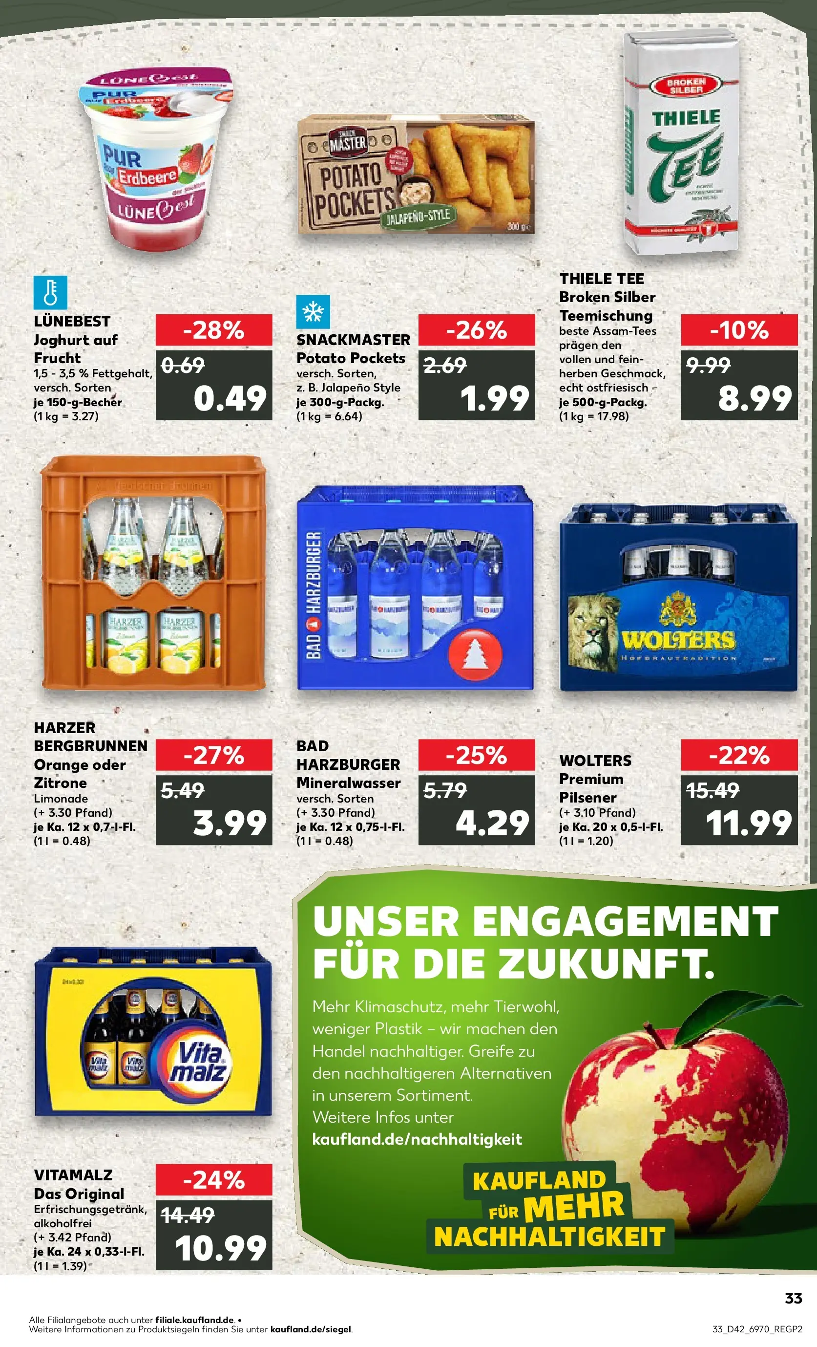 Prospekt Kaufland ab 19.10.2025 » Angebote und Werbung Online | Seite: 33 | Produkte: Joghurt, Bad, Limonade, Zitrone Prospekt Kaufland ab 19.10.2025 » Angebote Online zum Blättern | Seite: 33 | Produkte: Joghurt, Bad, Limonade, Zitrone