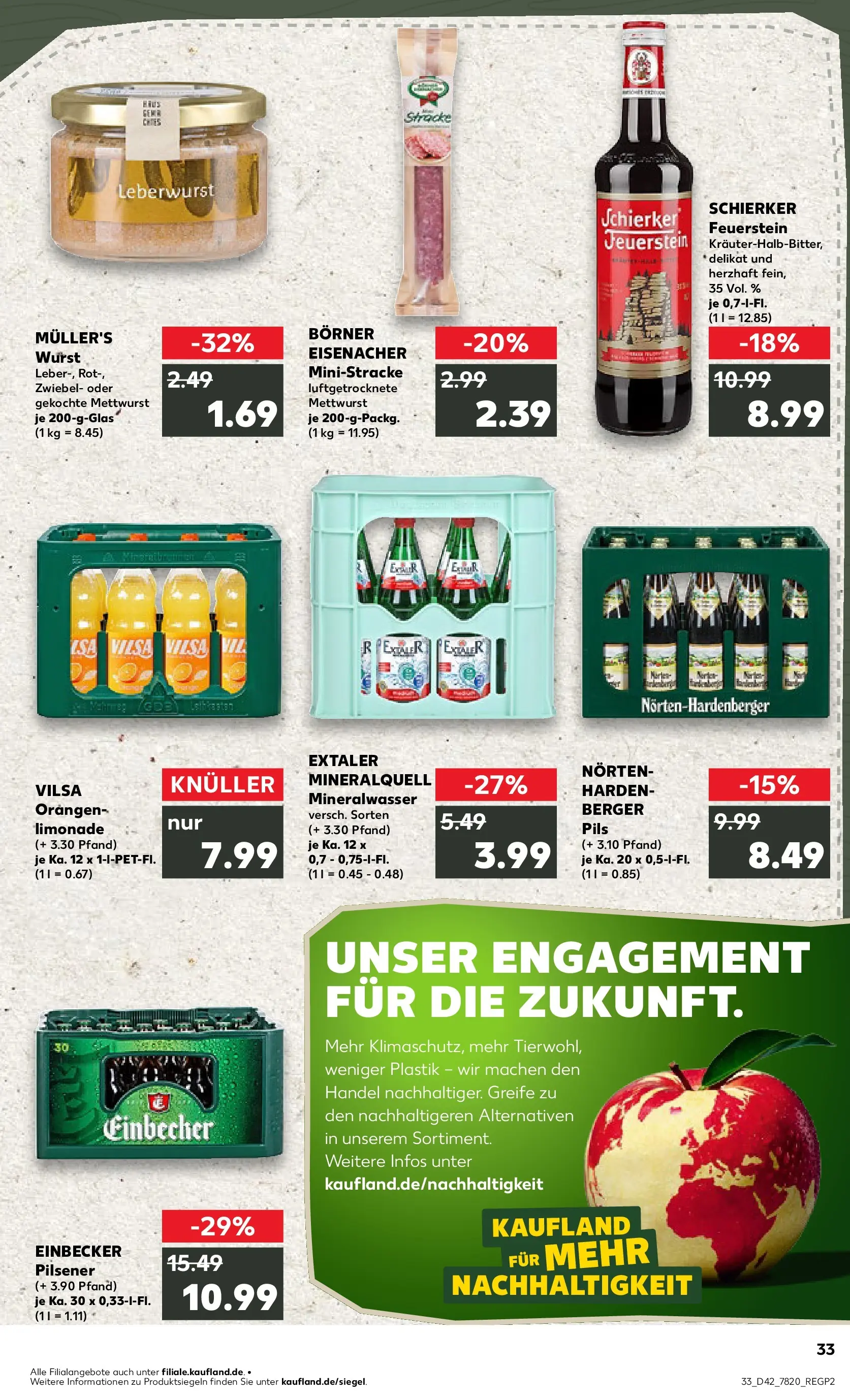 Prospekt Kaufland ab 19.10.2025 » Angebote und Werbung Online | Seite: 33 | Produkte: Pils, Orangen, Limonade, Mineralwasser Prospekt Kaufland ab 19.10.2025 » Angebote Online zum Blättern | Seite: 33 | Produkte: Pils, Orangen, Limonade, Mineralwasser