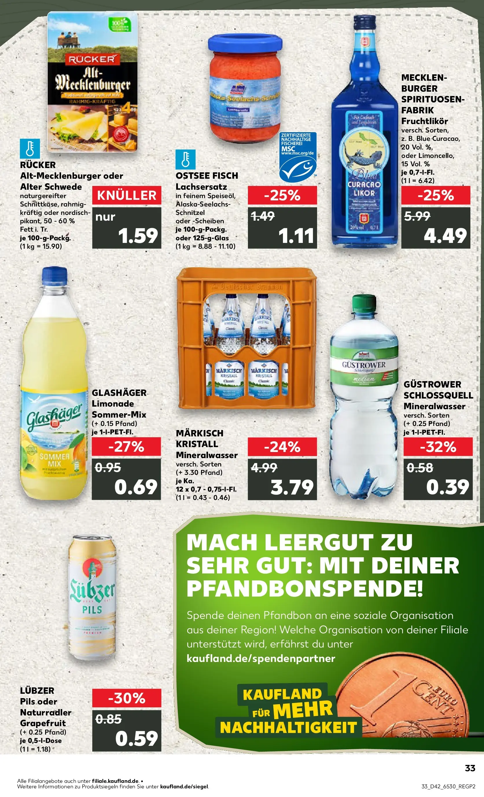 Prospekt Kaufland ab 19.10.2025 » Angebote und Werbung Online | Seite: 33 | Produkte: Pils, Schnitzel, Grapefruit, Lubzer Prospekt Kaufland ab 19.10.2025 » Angebote Online zum Blättern | Seite: 33 | Produkte: Pils, Schnitzel, Grapefruit, Lubzer