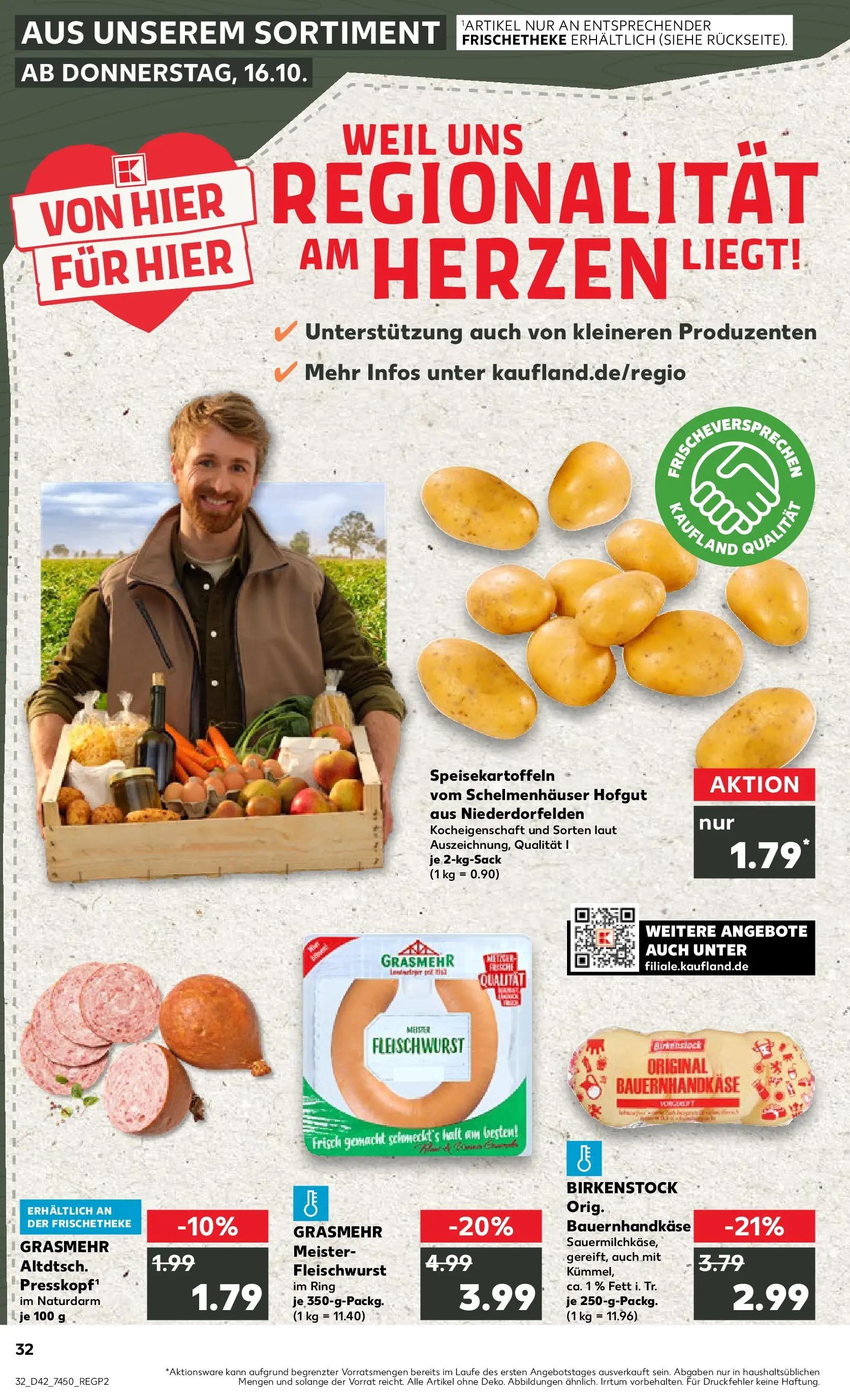 Prospekt Kaufland ab 19.10.2025 » Angebote und Werbung Online | Seite: 32 Prospekt Kaufland ab 19.10.2025 » Angebote Online zum Blättern | Seite: 32