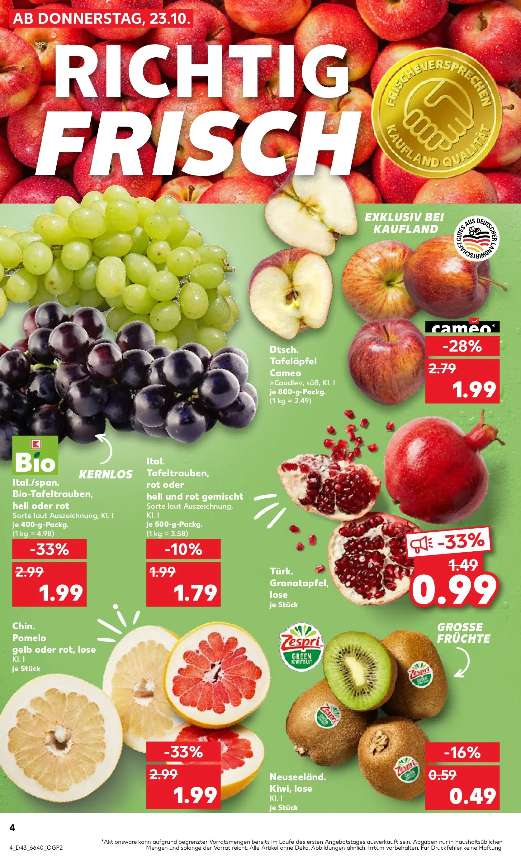 Prospekt Kaufland ab 22.10.2025 » Angebote Online zum Blättern | Seite: 4