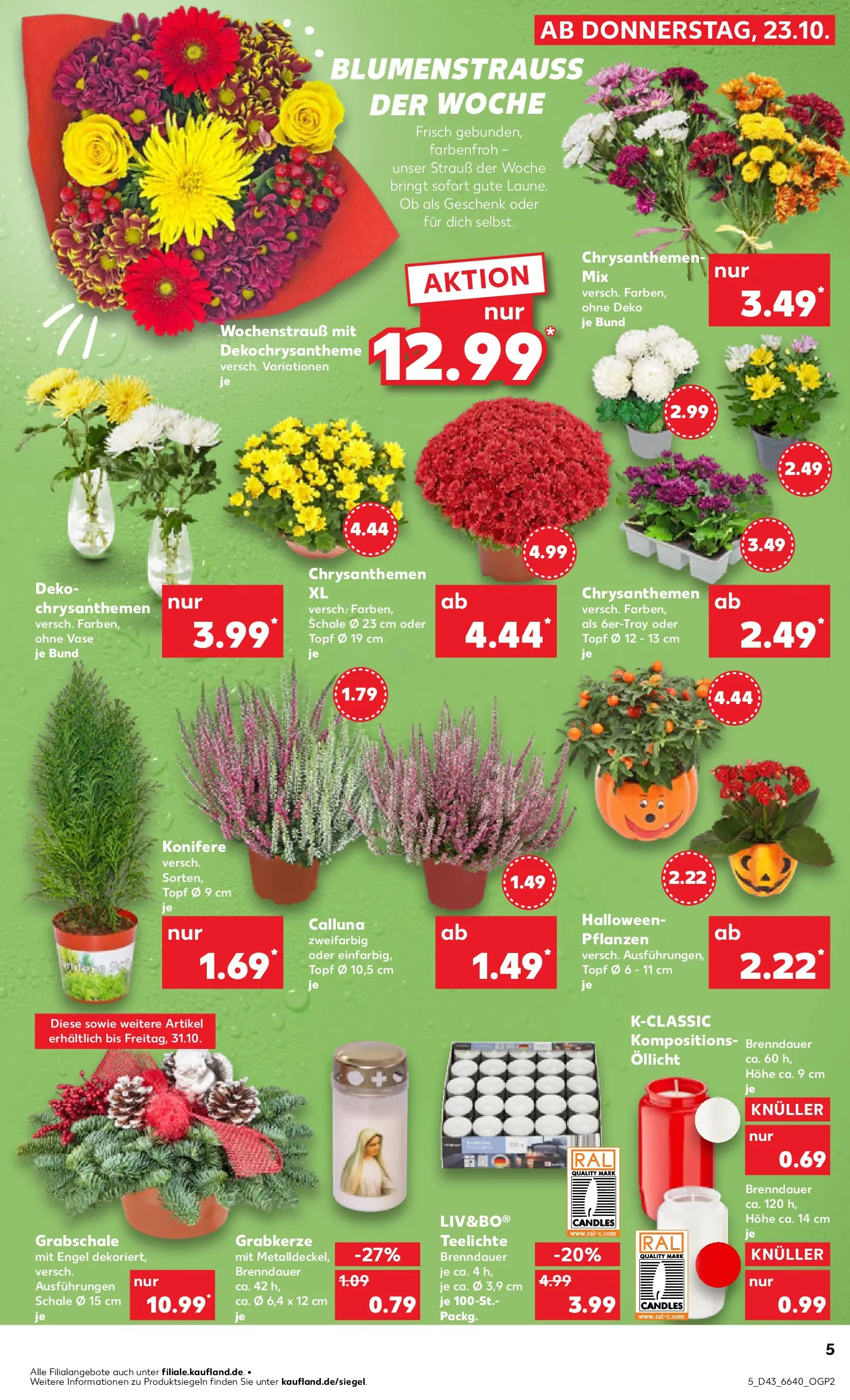 Prospekt Kaufland ab 22.10.2025 » Angebote Online zum Blättern | Seite: 5 | Produkte: Vase