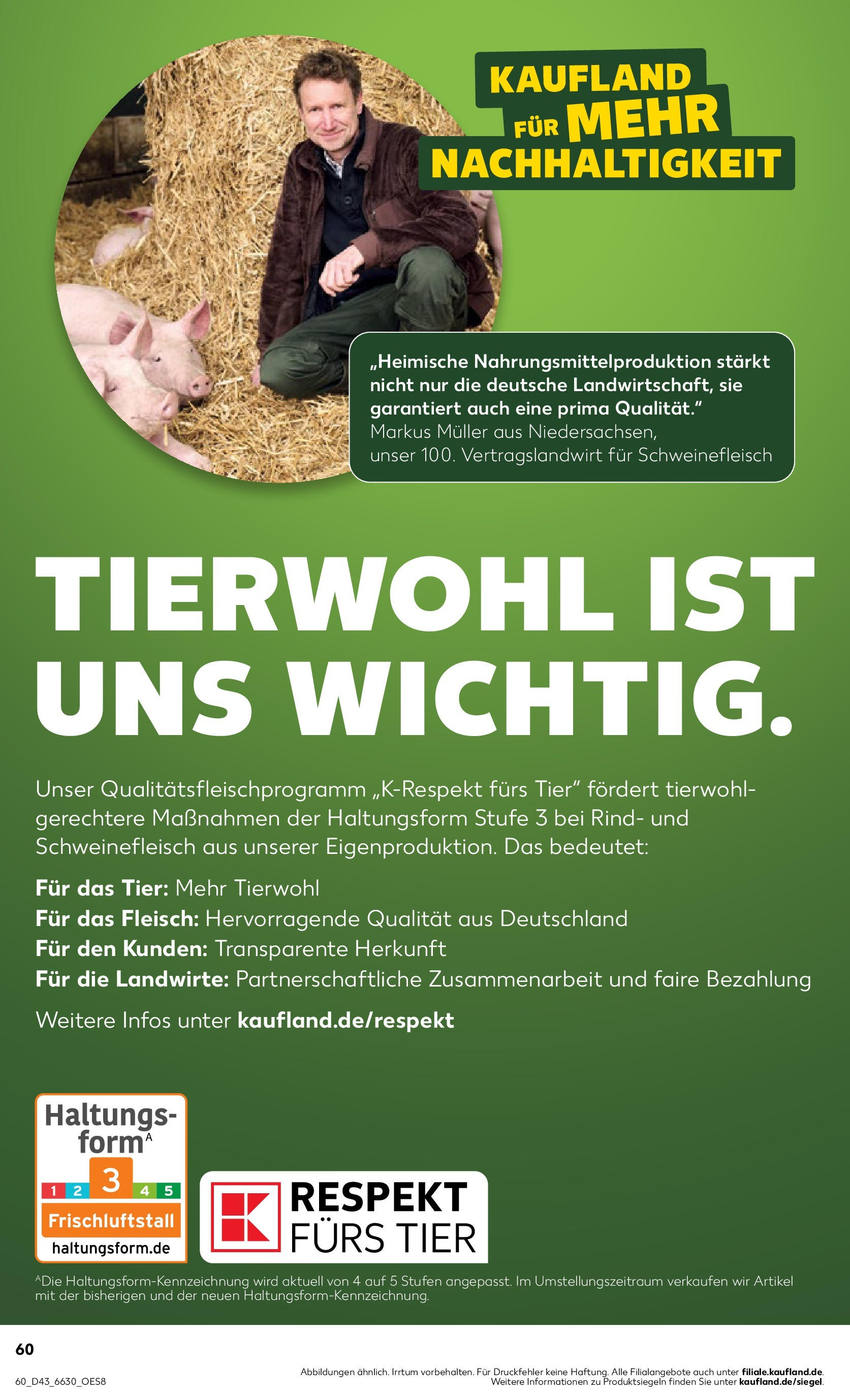 Prospekt Kaufland ab 27.10.2025 » Angebote Online zum Blättern | Seite: 60 | Produkte: Schweinefleisch, Fleisch