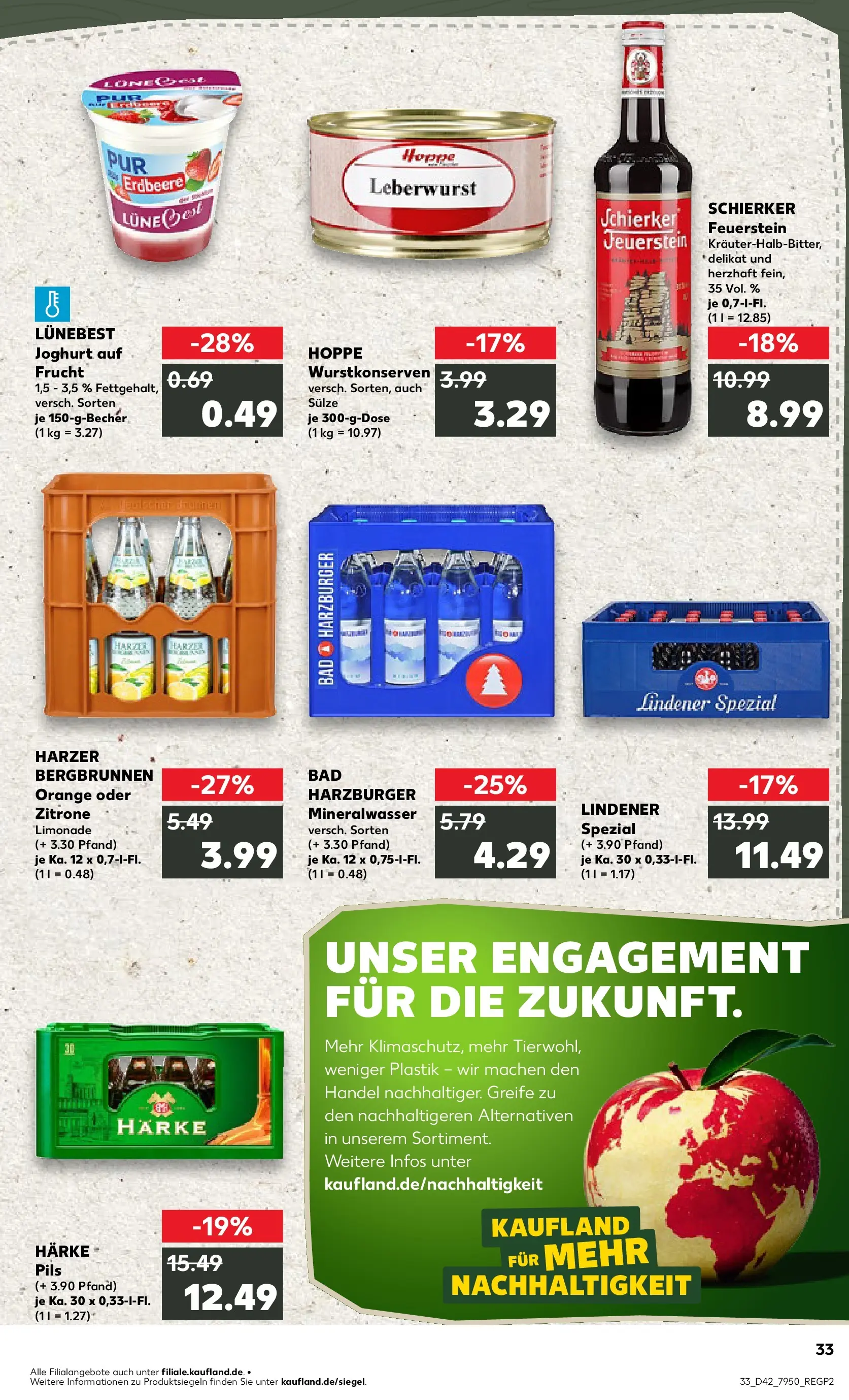 Prospekt Kaufland ab 19.10.2025 » Angebote und Werbung Online | Seite: 33 | Produkte: Joghurt, Bad, Limonade, Zitrone Prospekt Kaufland ab 19.10.2025 » Angebote Online zum Blättern | Seite: 33 | Produkte: Joghurt, Bad, Limonade, Zitrone