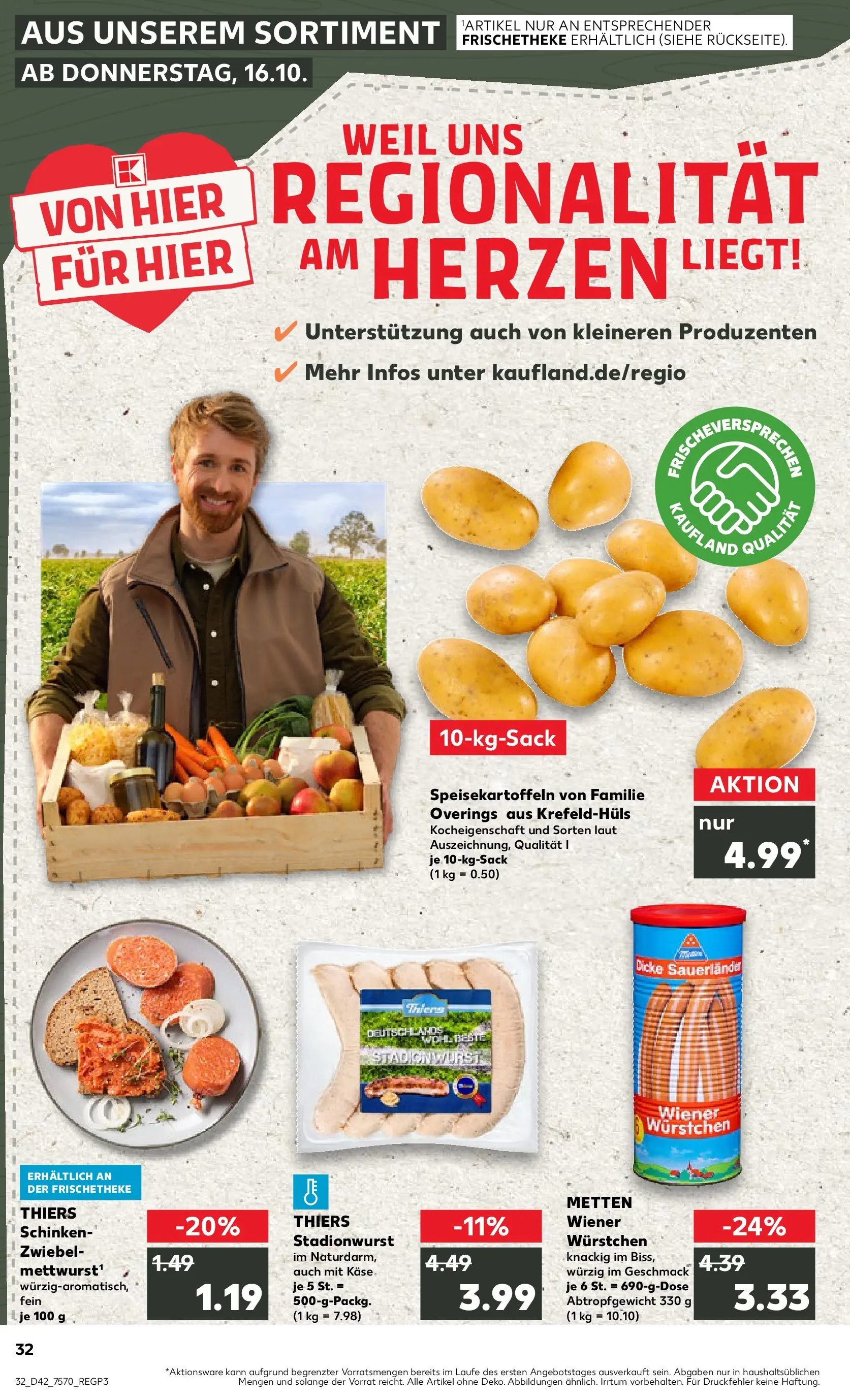 Prospekt Kaufland ab 19.10.2025 » Angebote und Werbung Online | Seite: 32 | Produkte: Wiener wurstchen, Käse, Schinken Prospekt Kaufland ab 19.10.2025 » Angebote Online zum Blättern | Seite: 32 | Produkte: Wiener wurstchen, Käse, Schinken
