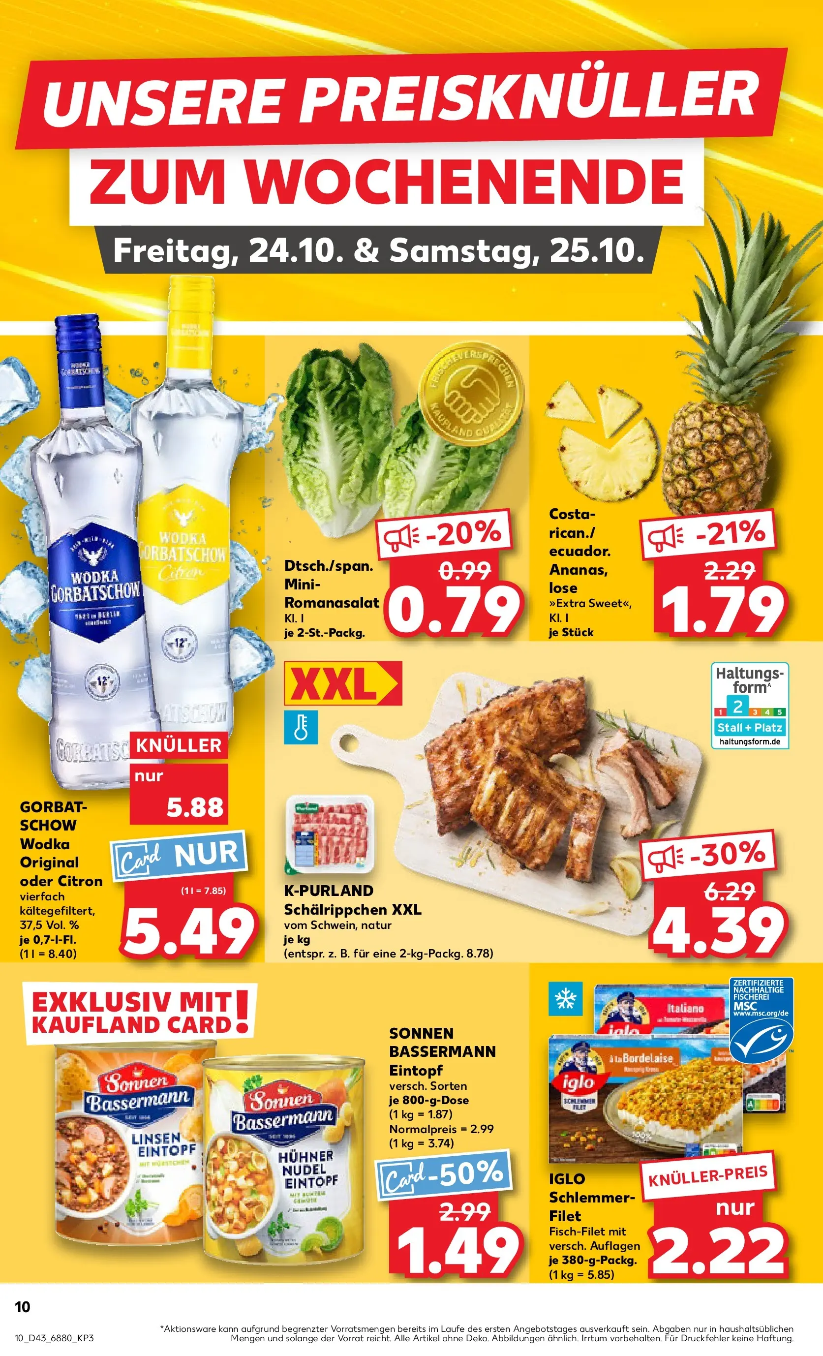 Prospekt Kaufland ab 22.10.2025 » Angebote Online zum Blättern | Seite: 10 | Produkte: Iglo, Vodka, Wodka