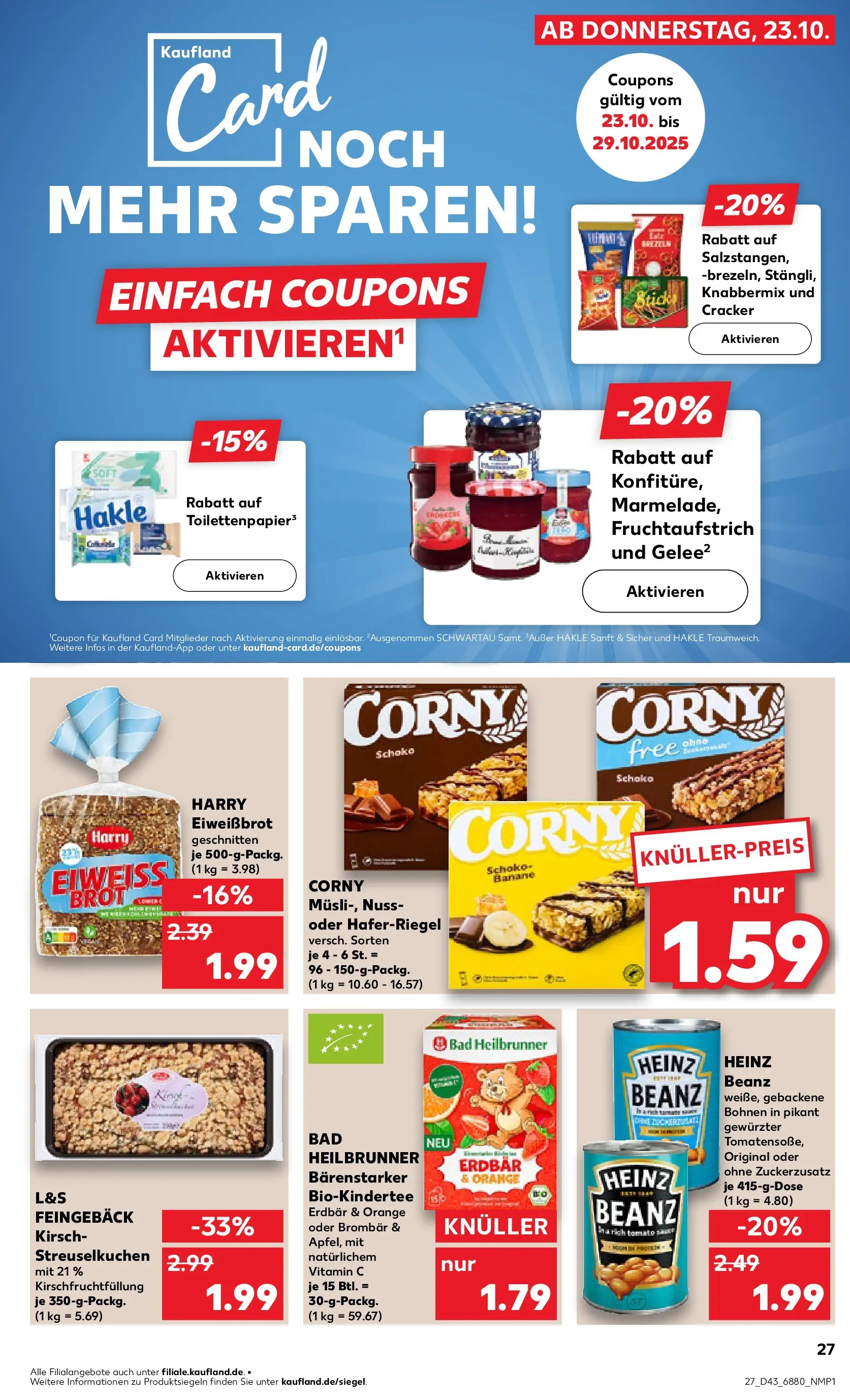 Prospekt Kaufland ab 22.10.2025 » Angebote Online zum Blättern | Seite: 27 | Produkte: Bad, Brot