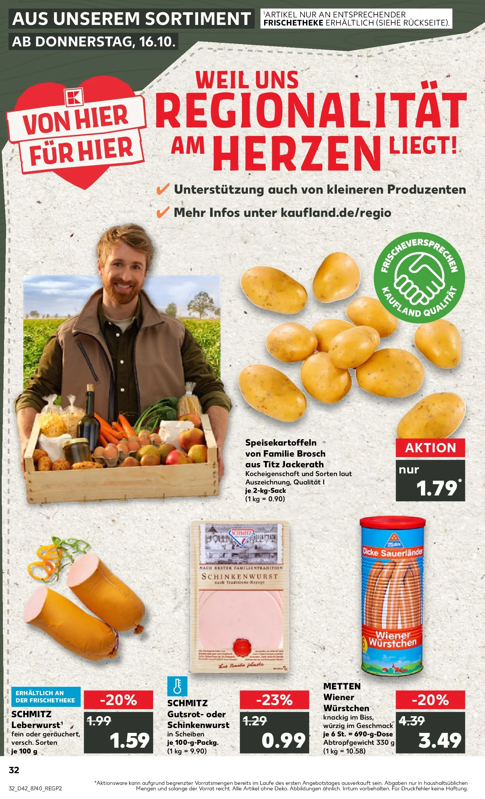 Prospekt Kaufland ab 19.10.2025 » Angebote und Werbung Online | Seite: 32 | Produkte: Wiener wurstchen Prospekt Kaufland ab 19.10.2025 » Angebote Online zum Blättern | Seite: 32 | Produkte: Wiener wurstchen