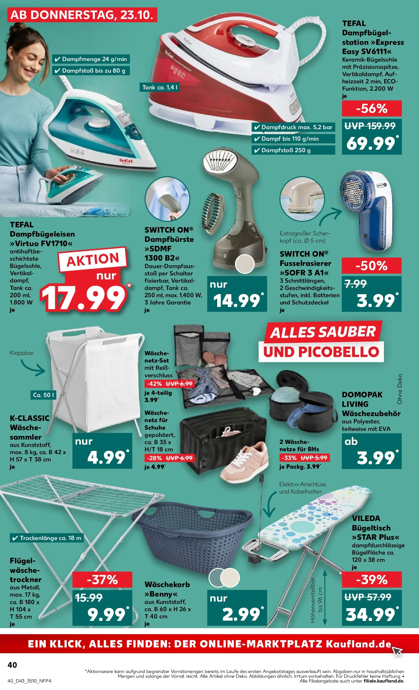 Prospekt Kaufland ab 22.10.2025 » Angebote Online zum Blättern | Seite: 40 | Produkte: Trockner, Batterien