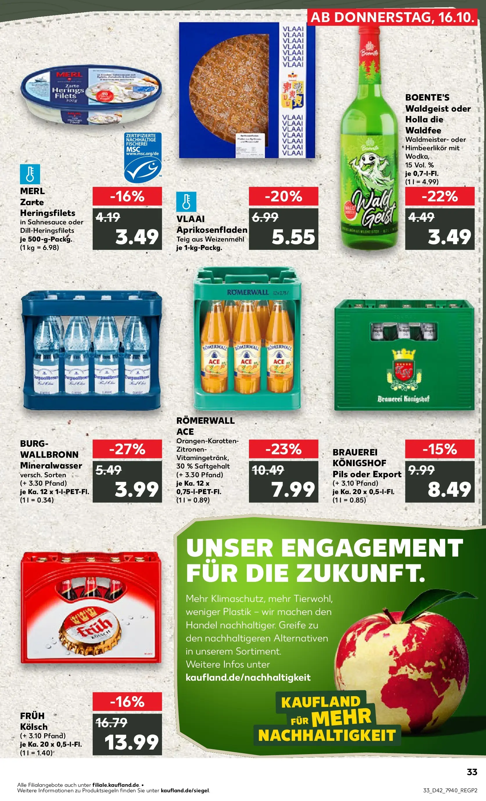 Prospekt Kaufland ab 19.10.2025 » Angebote und Werbung Online | Seite: 33 | Produkte: Pils, Weizenmehl, Mineralwasser, Zitronen Prospekt Kaufland ab 19.10.2025 » Angebote Online zum Blättern | Seite: 33 | Produkte: Pils, Weizenmehl, Mineralwasser, Zitronen