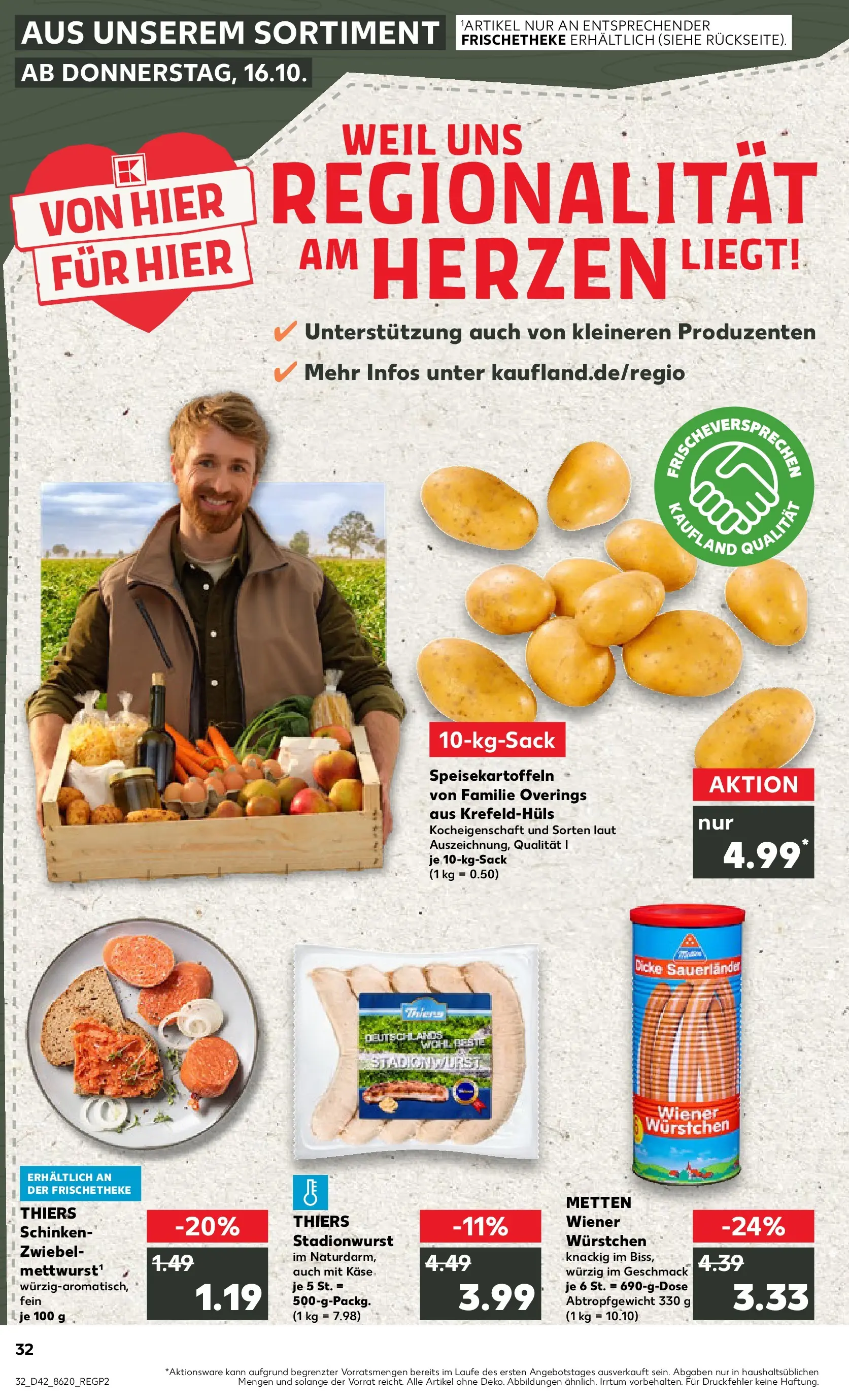 Prospekt Kaufland ab 20.10.2025 » Angebote und Werbung Online | Seite: 32 | Produkte: Wiener wurstchen, Käse, Schinken Prospekt Kaufland ab 20.10.2025 » Angebote Online zum Blättern | Seite: 32 | Produkte: Wiener wurstchen, Käse, Schinken