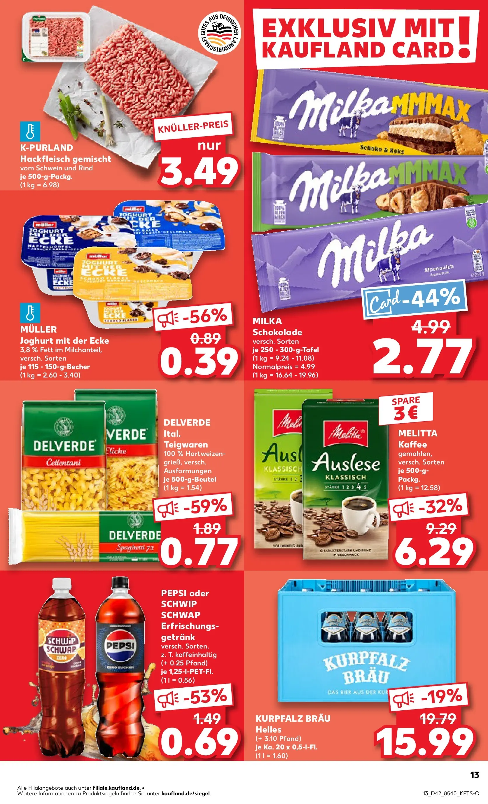 Prospekt Kaufland ab 19.10.2025 » Angebote und Werbung Online | Seite: 13 Prospekt Kaufland ab 19.10.2025 » Angebote Online zum Blättern | Seite: 13