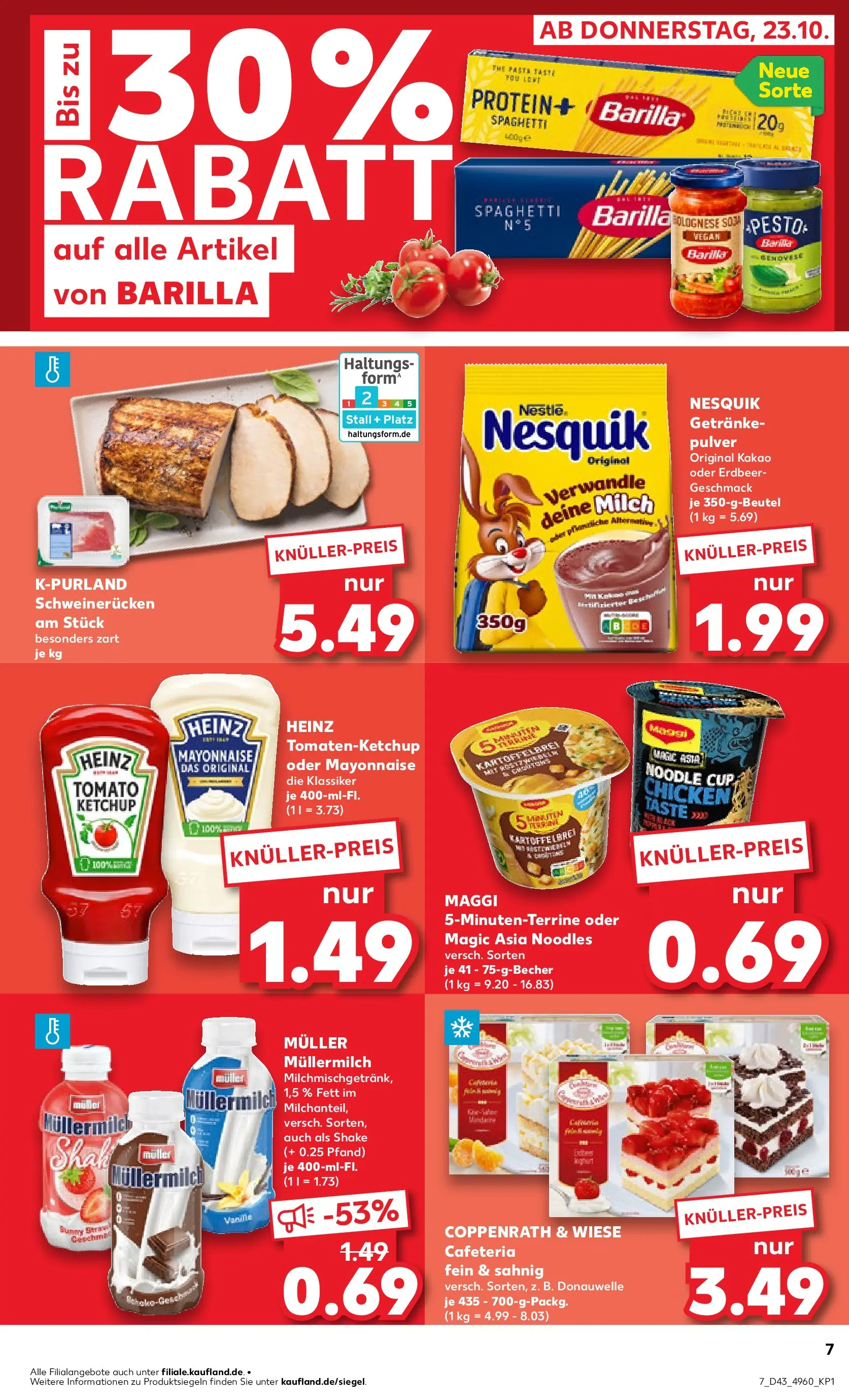 Prospekt Kaufland ab 22.10.2025 » Angebote Online zum Blättern | Seite: 7 | Produkte: Maggi, Mayonnaise, Müllermilch, Muller mullermilch
