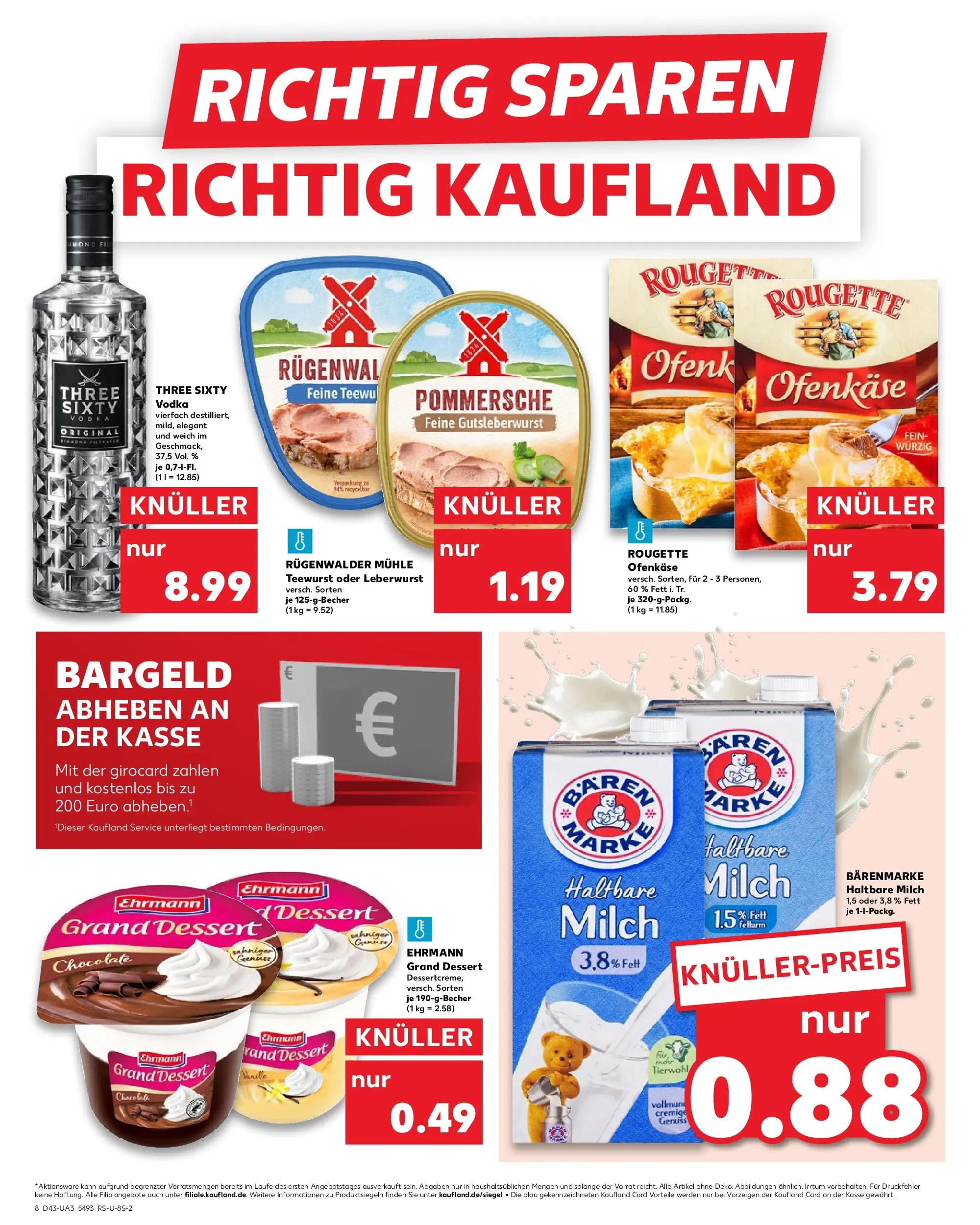 Prospekt Kaufland ab 23.10.2025 » Angebote und Werbung Online | Seite: 8 | Produkte: Mühle, Milch, Haltbare milch, Vodka Prospekt Kaufland ab 23.10.2025 » Angebote Online zum Blättern | Seite: 8 | Produkte: Mühle, Milch, Haltbare milch, Vodka
