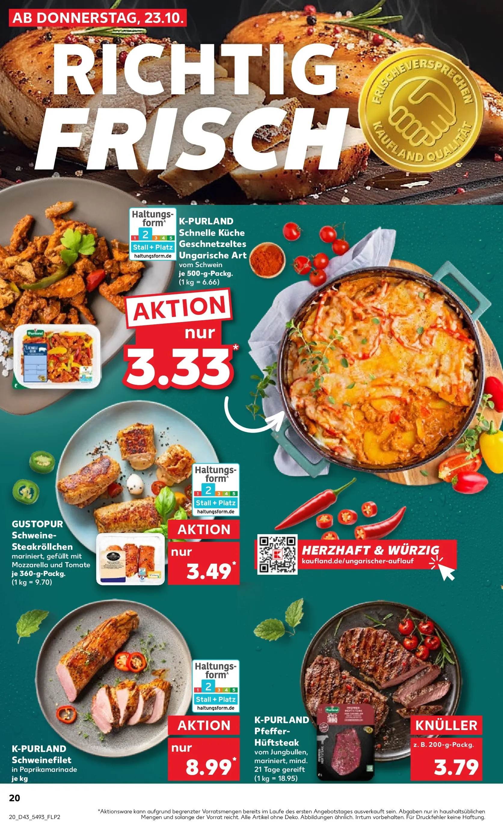 Prospekt Kaufland ab 23.10.2025 » Angebote und Werbung Online | Seite: 28 | Produkte: Küche, Schweinefilet, Pfeffer, Steak Prospekt Kaufland ab 23.10.2025 » Angebote Online zum Blättern | Seite: 28 | Produkte: Küche, Schweinefilet, Pfeffer, Steak