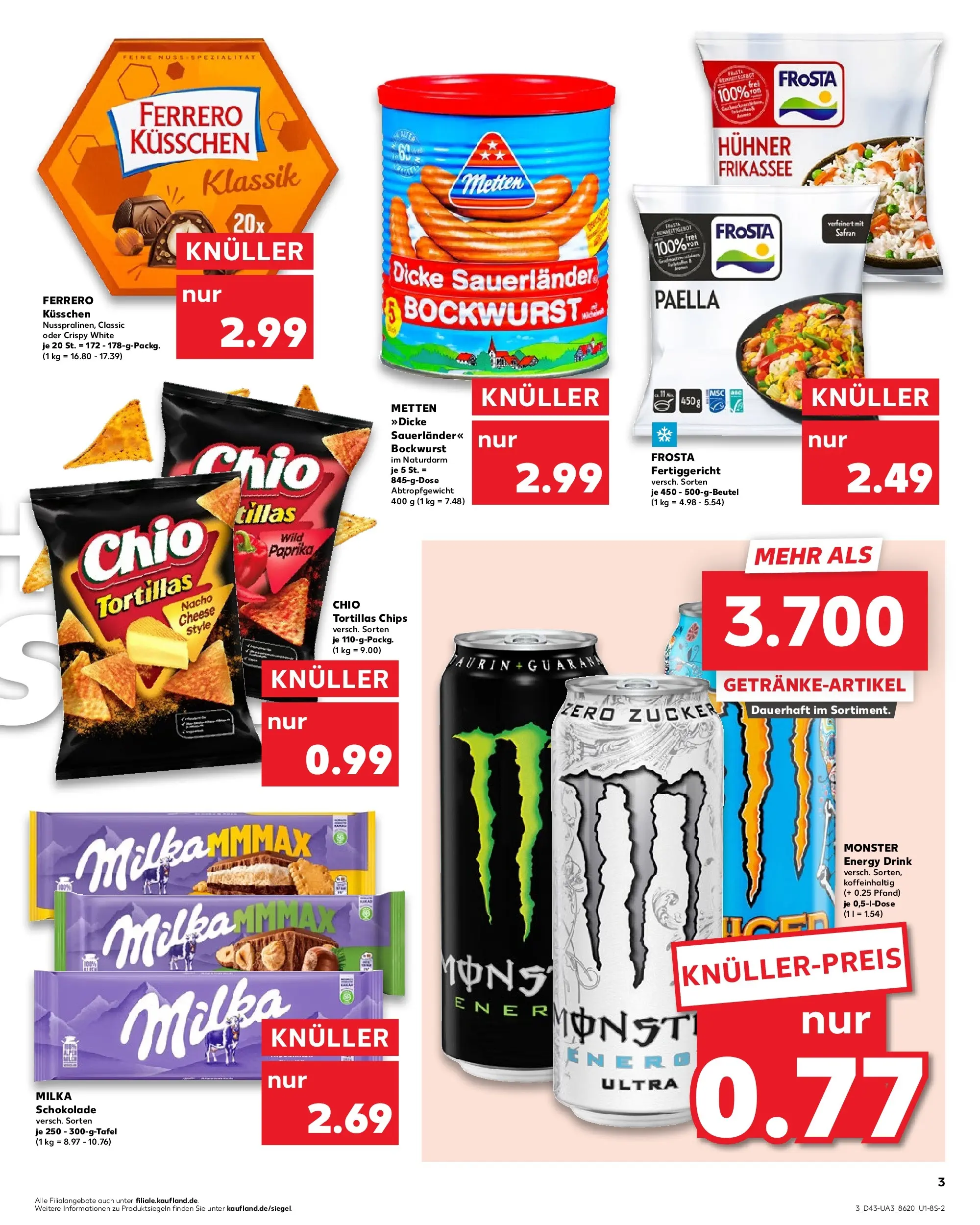 Prospekt Kaufland ab 23.10.2025 » Angebote und Werbung Online | Seite: 3 | Produkte: Energy, Schokolade, Milka schokolade, Paprika Prospekt Kaufland ab 23.10.2025 » Angebote Online zum Blättern | Seite: 3 | Produkte: Energy, Schokolade, Milka schokolade, Paprika