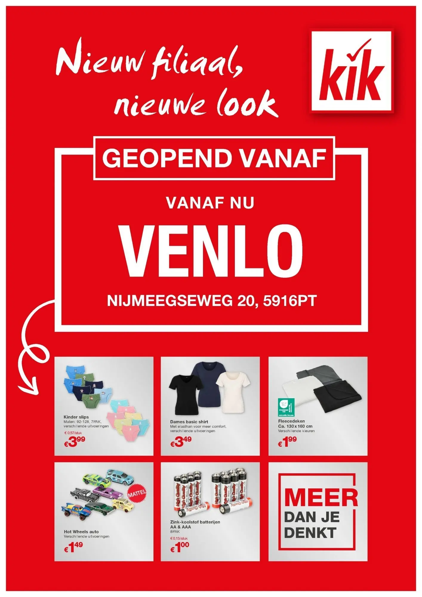 KiK folder vanaf 16-10-2025 || NIEUWE | Pagina: 1 | Producten: Shirt, Kinder, Batterijen