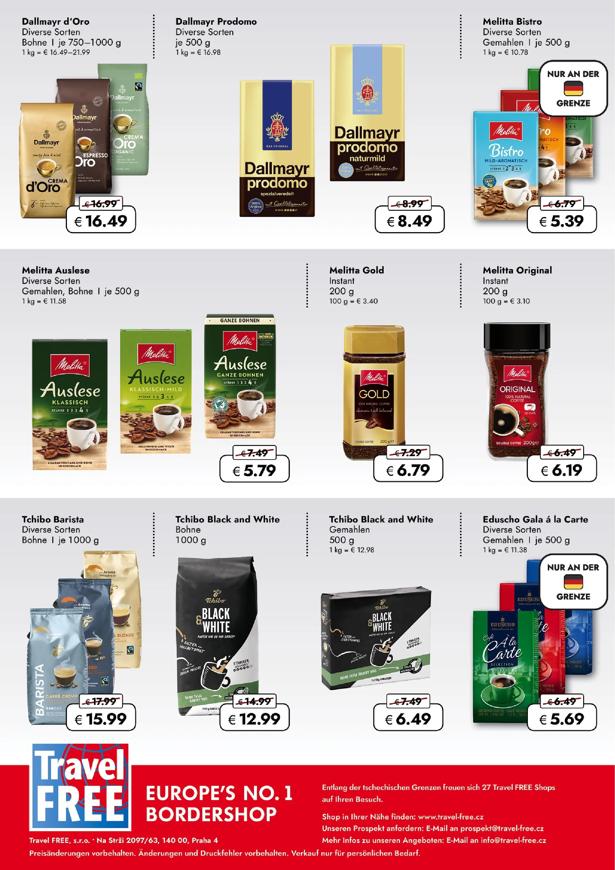 Travel FREE Flugblatt von 17.10.2025 - Aktuelle Angebote | Seite: 10 | Produkte: Milch, Kaffee