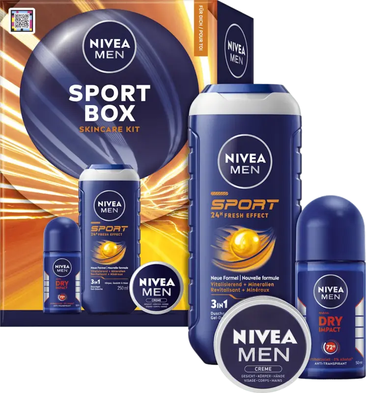NIVEA MEN Geschenkset Sport Box 3tlg