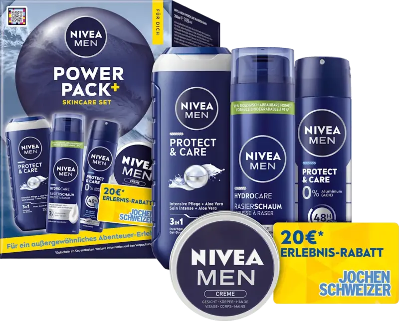 NIVEA Geschenkset PowerPack+ Coupon 4tlg